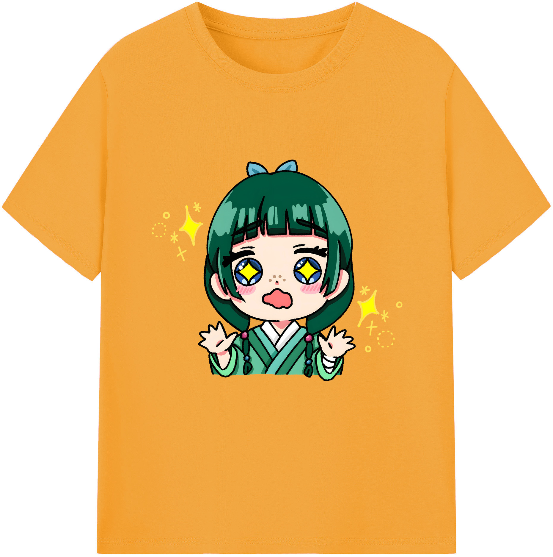 （画像用） 薬屋のひとりごと The Apothecary Diaries レディースカジュアルプリントTシャツ（綿100％）