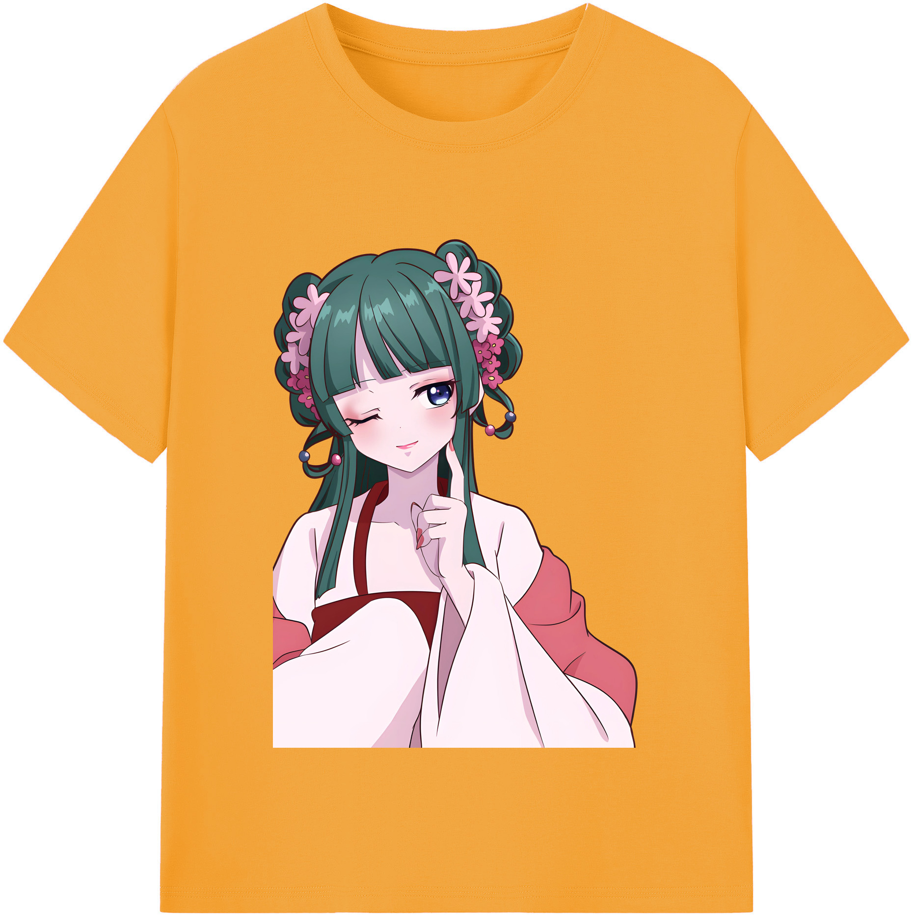 （画像用） 薬屋のひとりごと The Apothecary Diaries レディースカジュアルプリントTシャツ（綿100％）