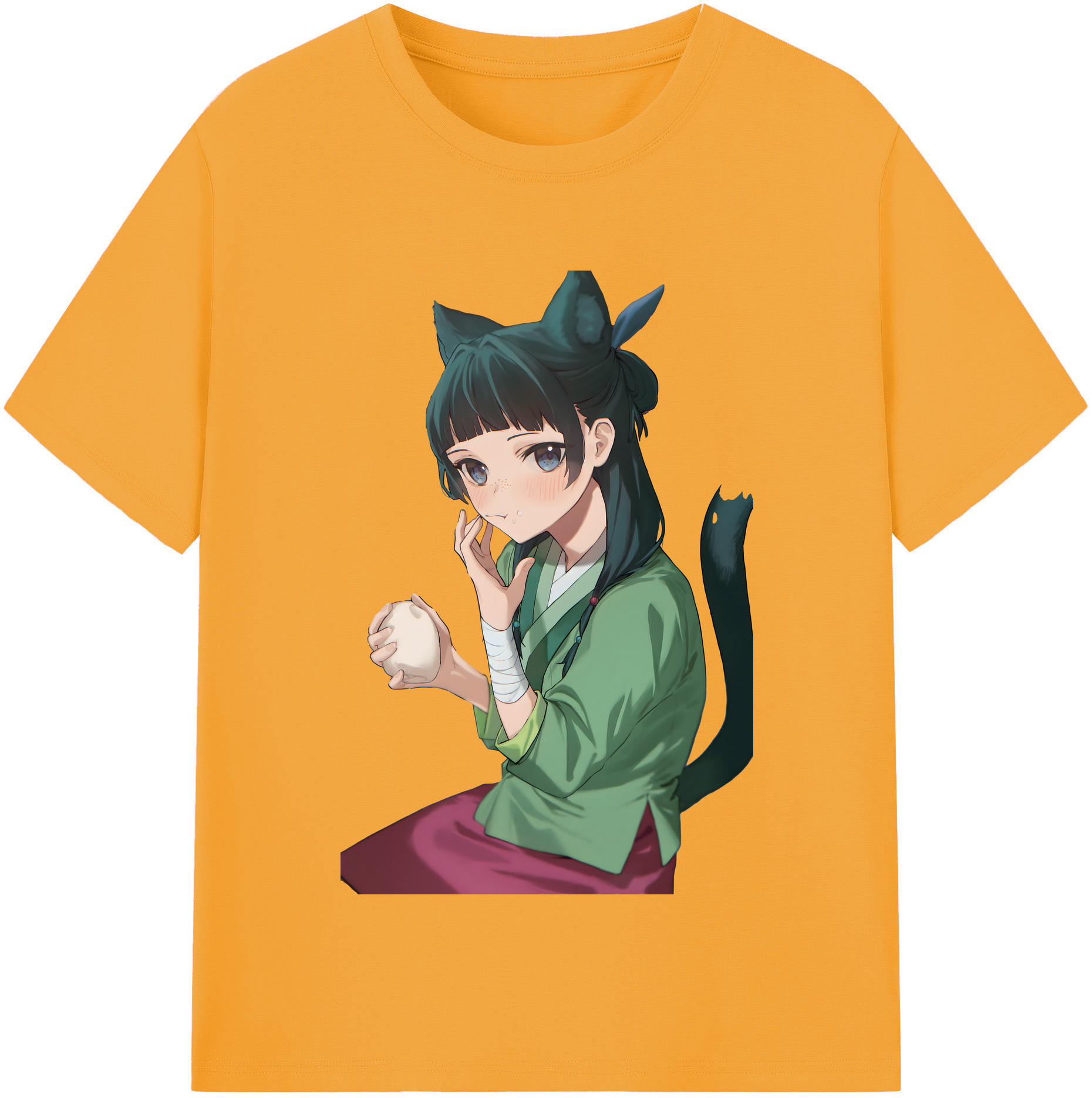 （画像用） 薬屋のひとりごと The Apothecary Diaries レディースカジュアルプリントTシャツ（綿100％）