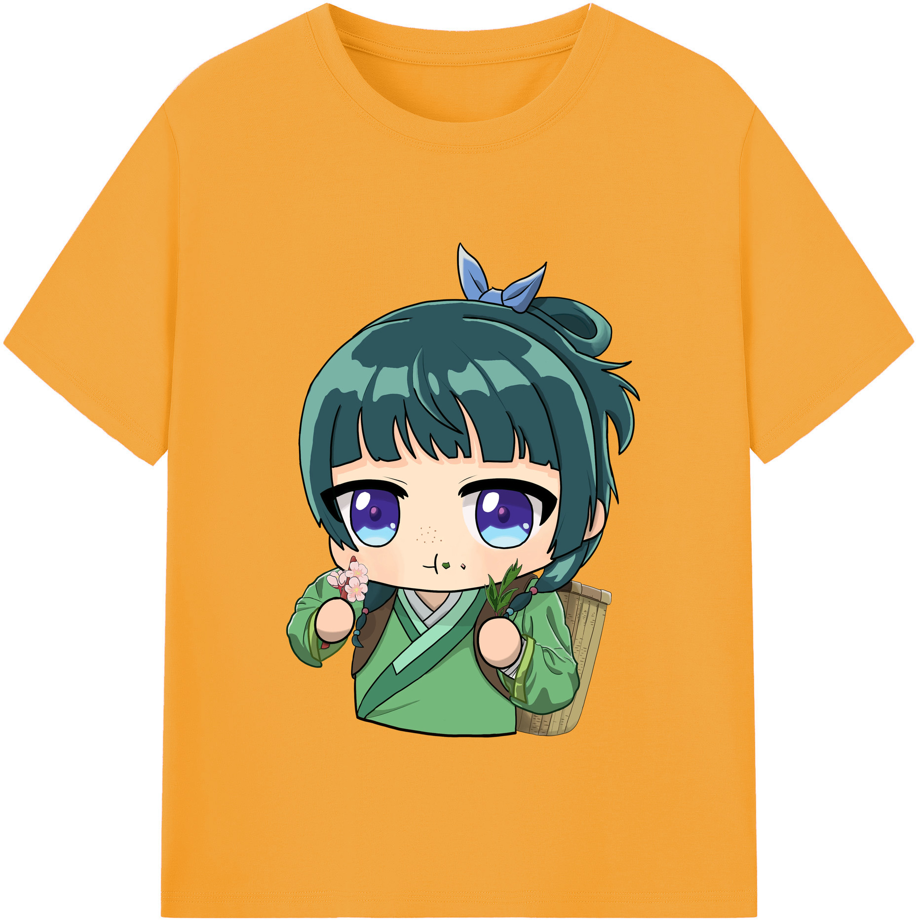 （画像用） 薬屋のひとりごと The Apothecary Diaries レディースカジュアルプリントTシャツ（綿100％）
