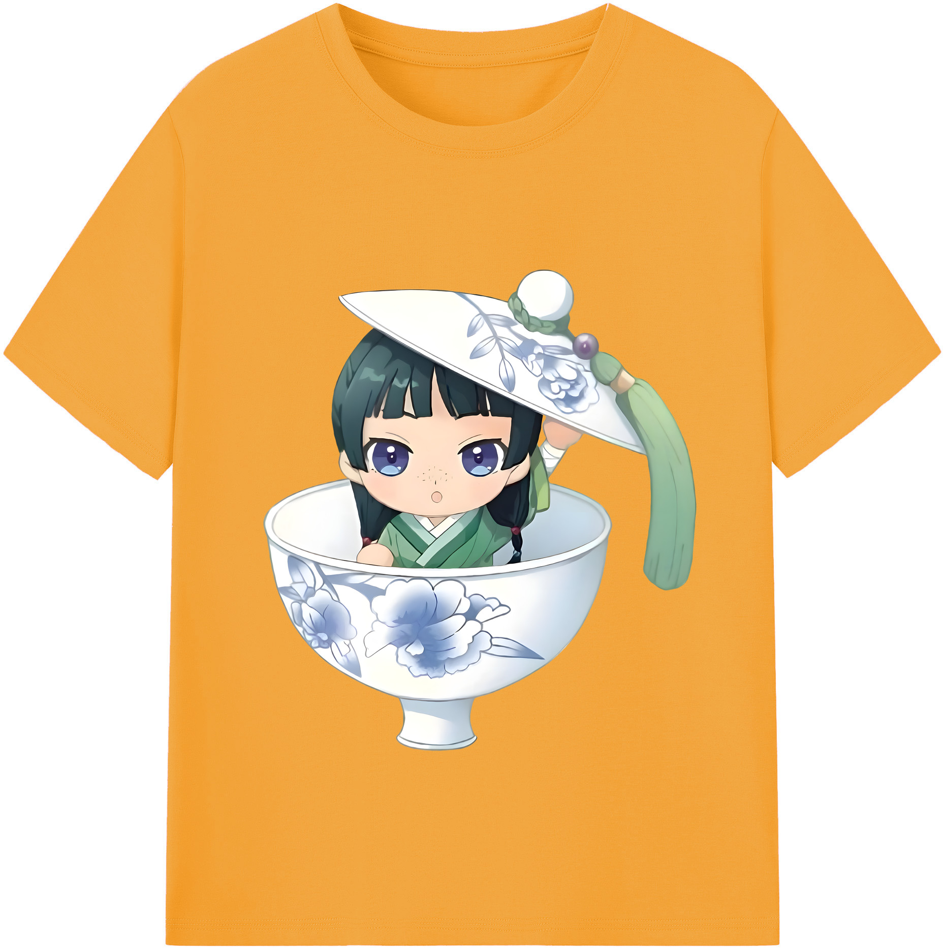 （画像用） 薬屋のひとりごと The Apothecary Diaries レディースカジュアルプリントTシャツ（綿100％）