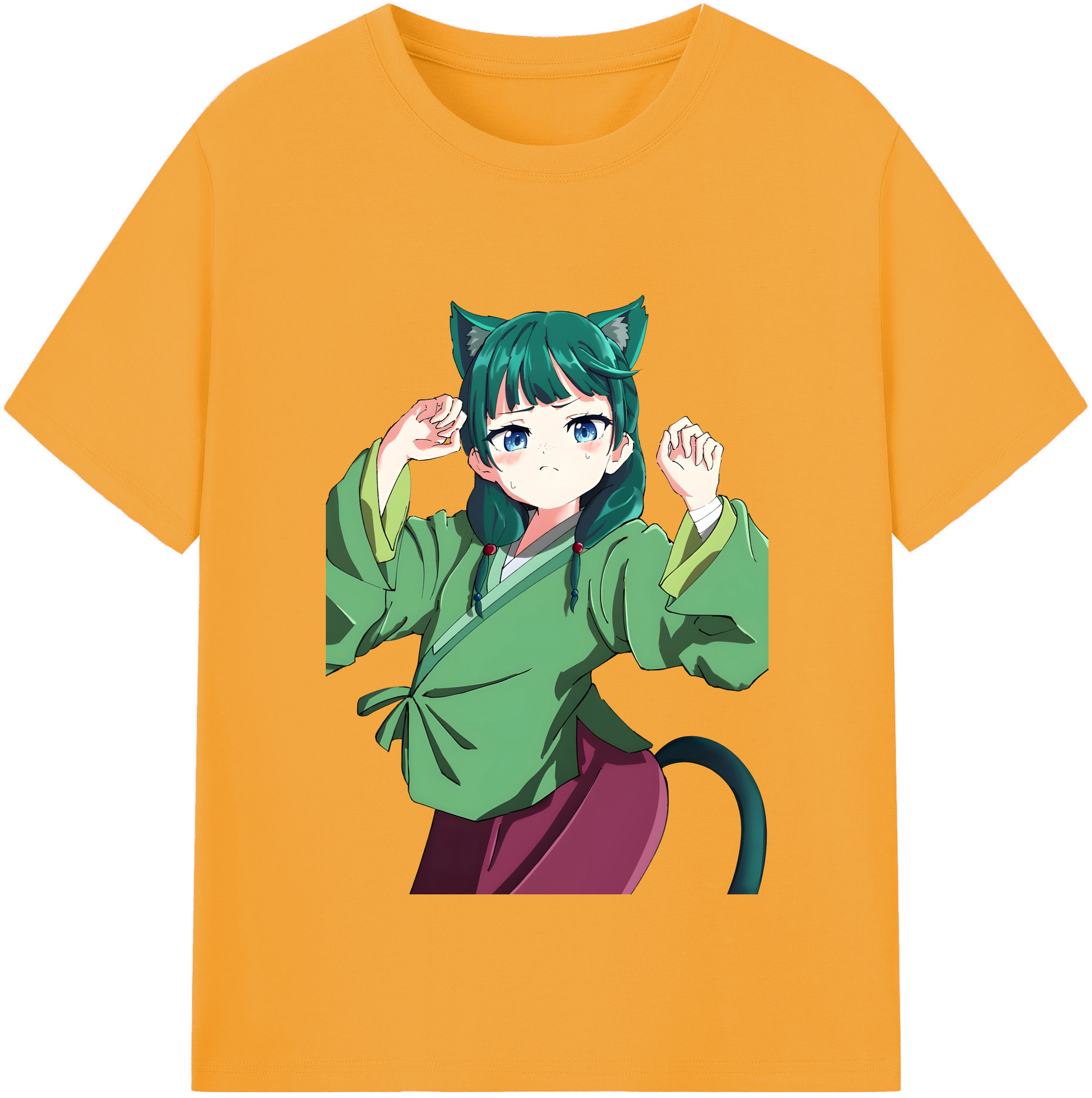（画像用） 薬屋のひとりごと The Apothecary Diaries レディースカジュアルプリントTシャツ（綿100％）