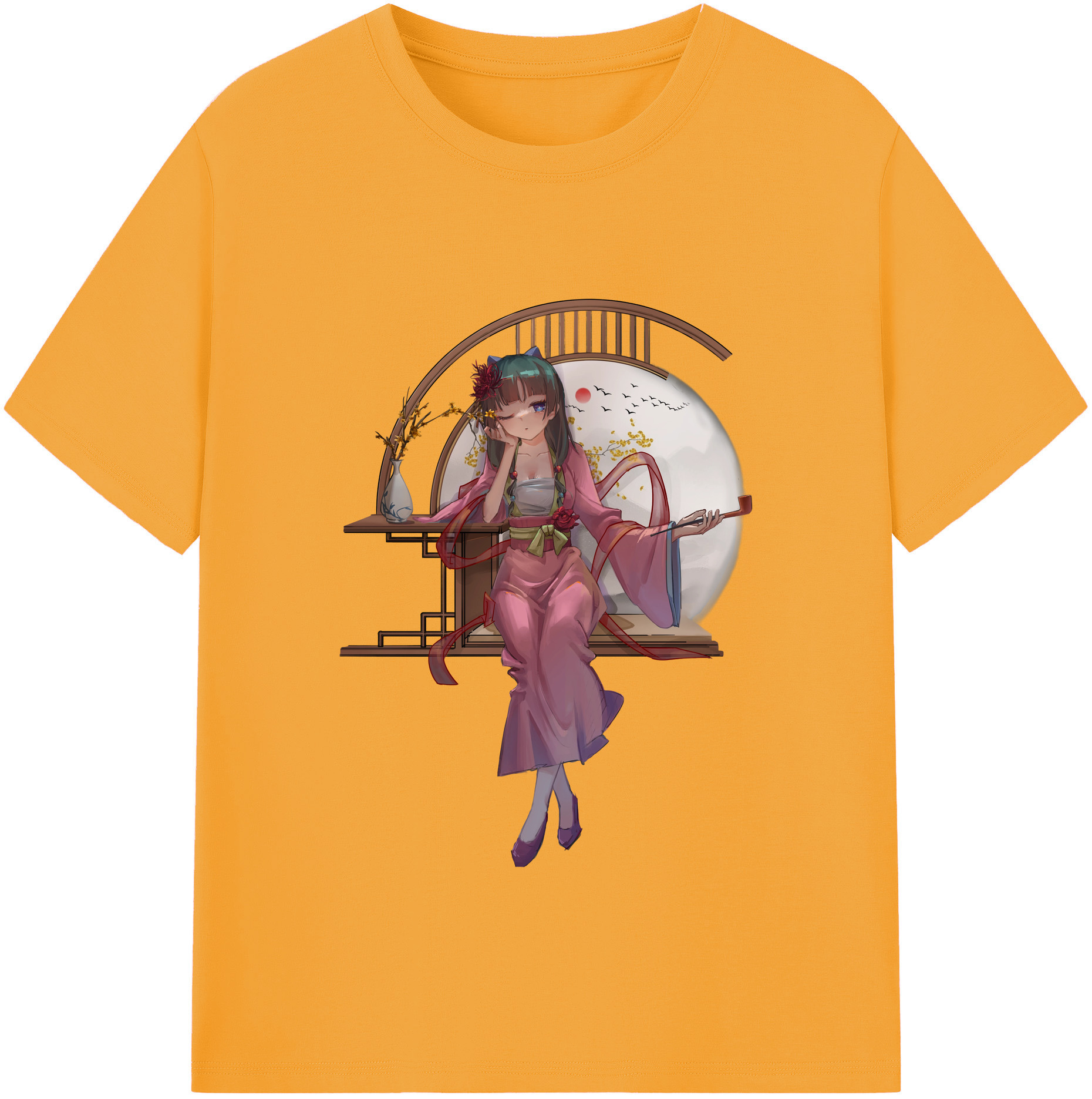 （画像用） 薬屋のひとりごと The Apothecary Diaries レディースカジュアルプリントTシャツ（綿100％）