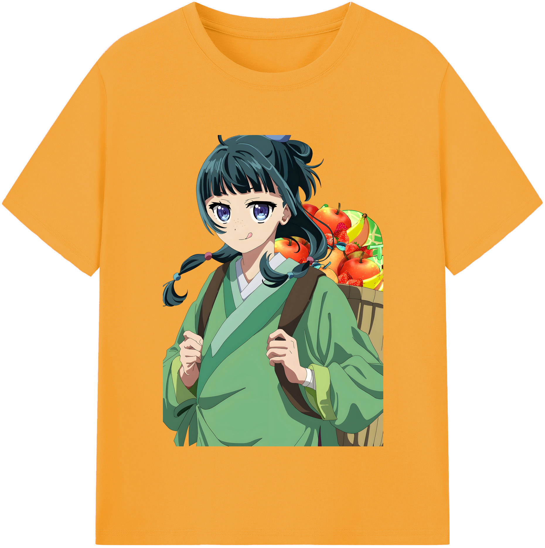（画像用） 薬屋のひとりごと The Apothecary Diaries レディースカジュアルプリントTシャツ（綿100％）