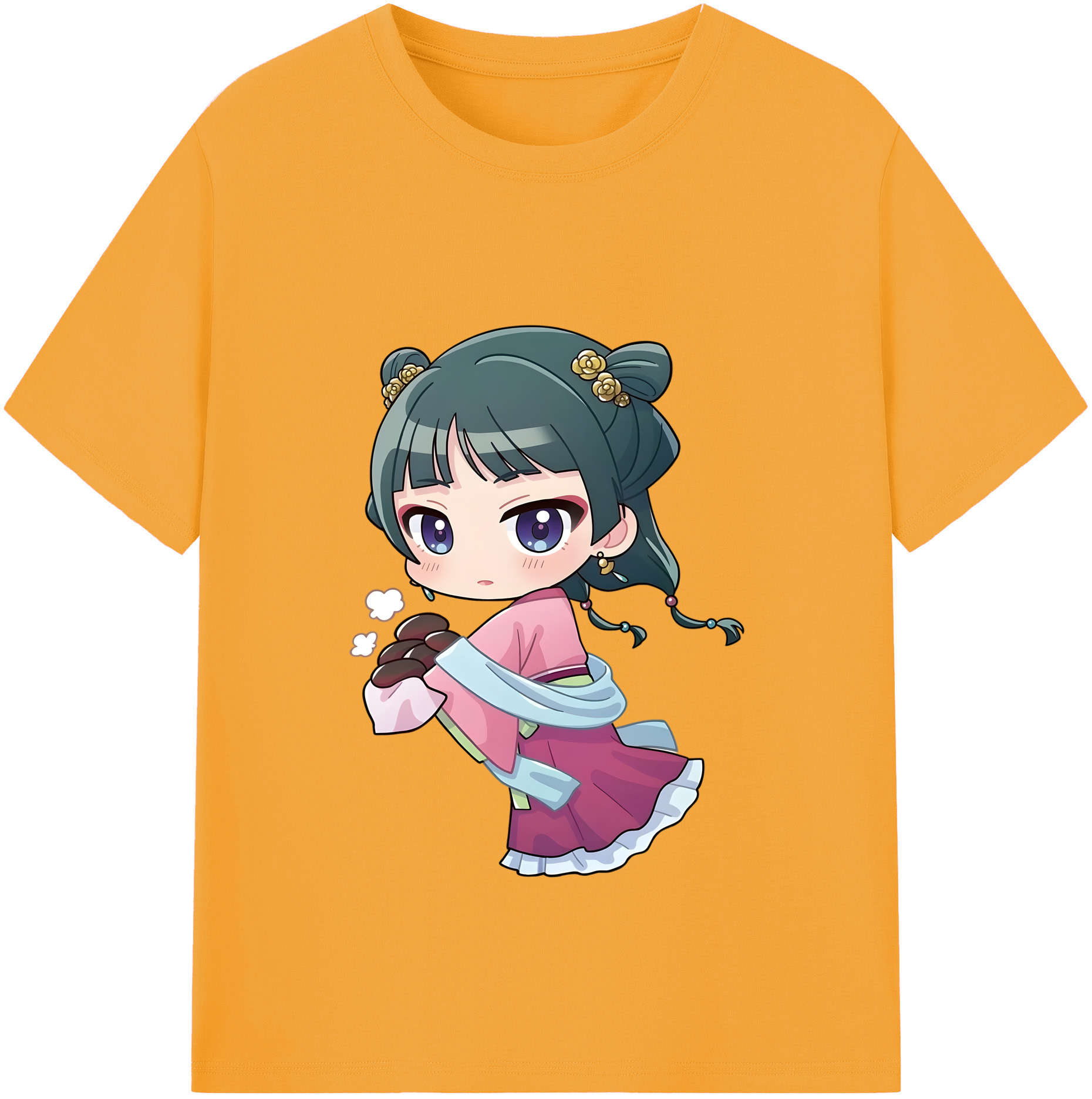 （画像用） 薬屋のひとりごと The Apothecary Diaries レディースカジュアルプリントTシャツ（綿100％）