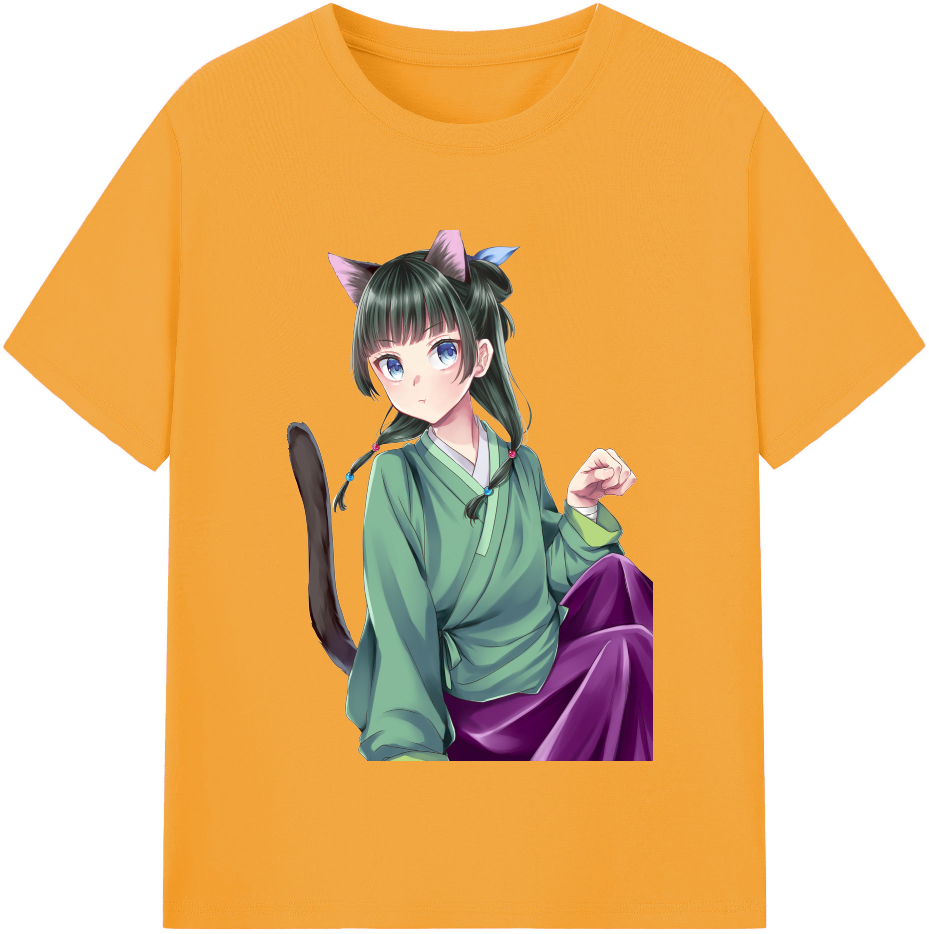 （画像用） 薬屋のひとりごと The Apothecary Diaries レディースカジュアルプリントTシャツ（綿100％）