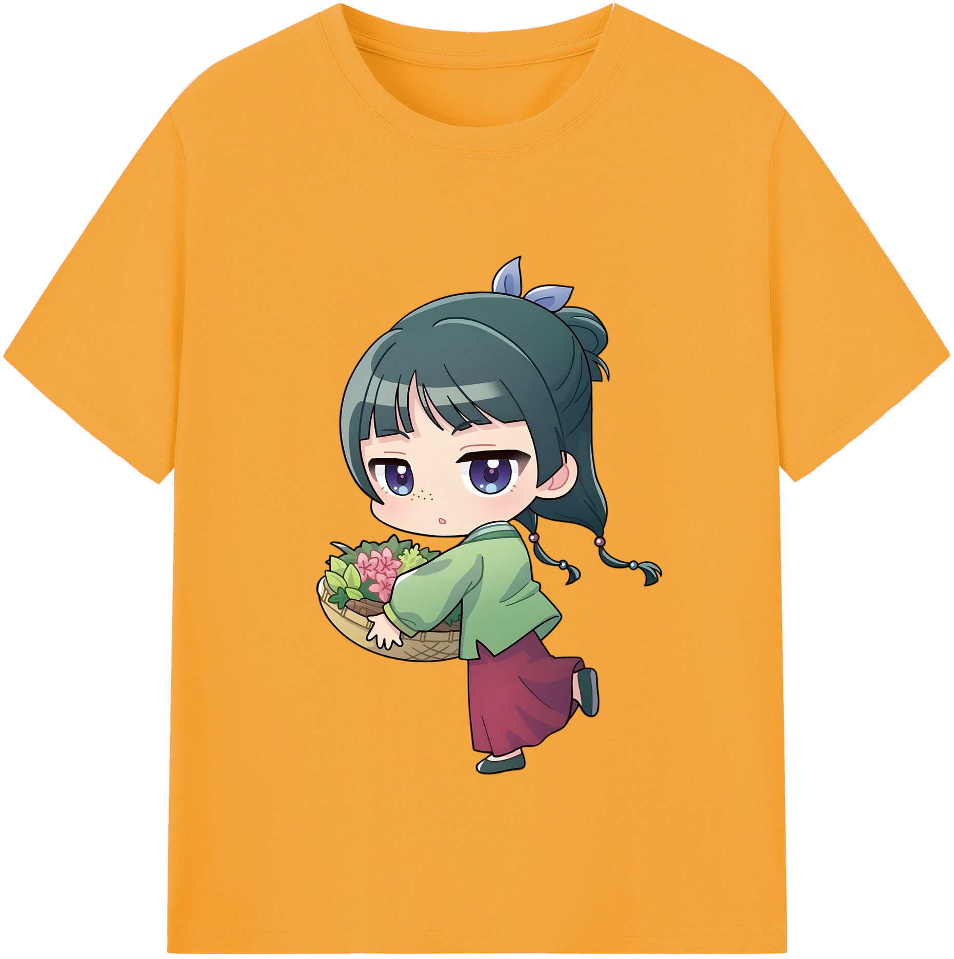 （画像用） 薬屋のひとりごと The Apothecary Diaries レディースカジュアルプリントTシャツ（綿100％）