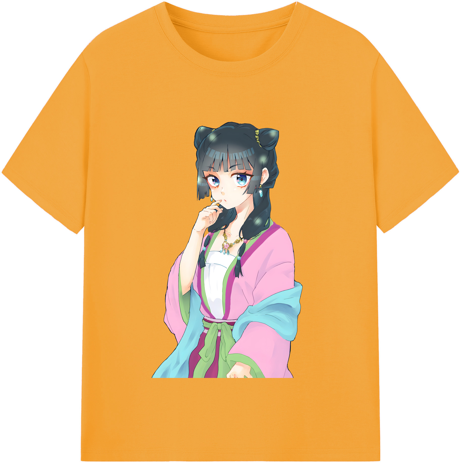 （画像用） 薬屋のひとりごと The Apothecary Diaries レディースカジュアルプリントTシャツ（綿100％）