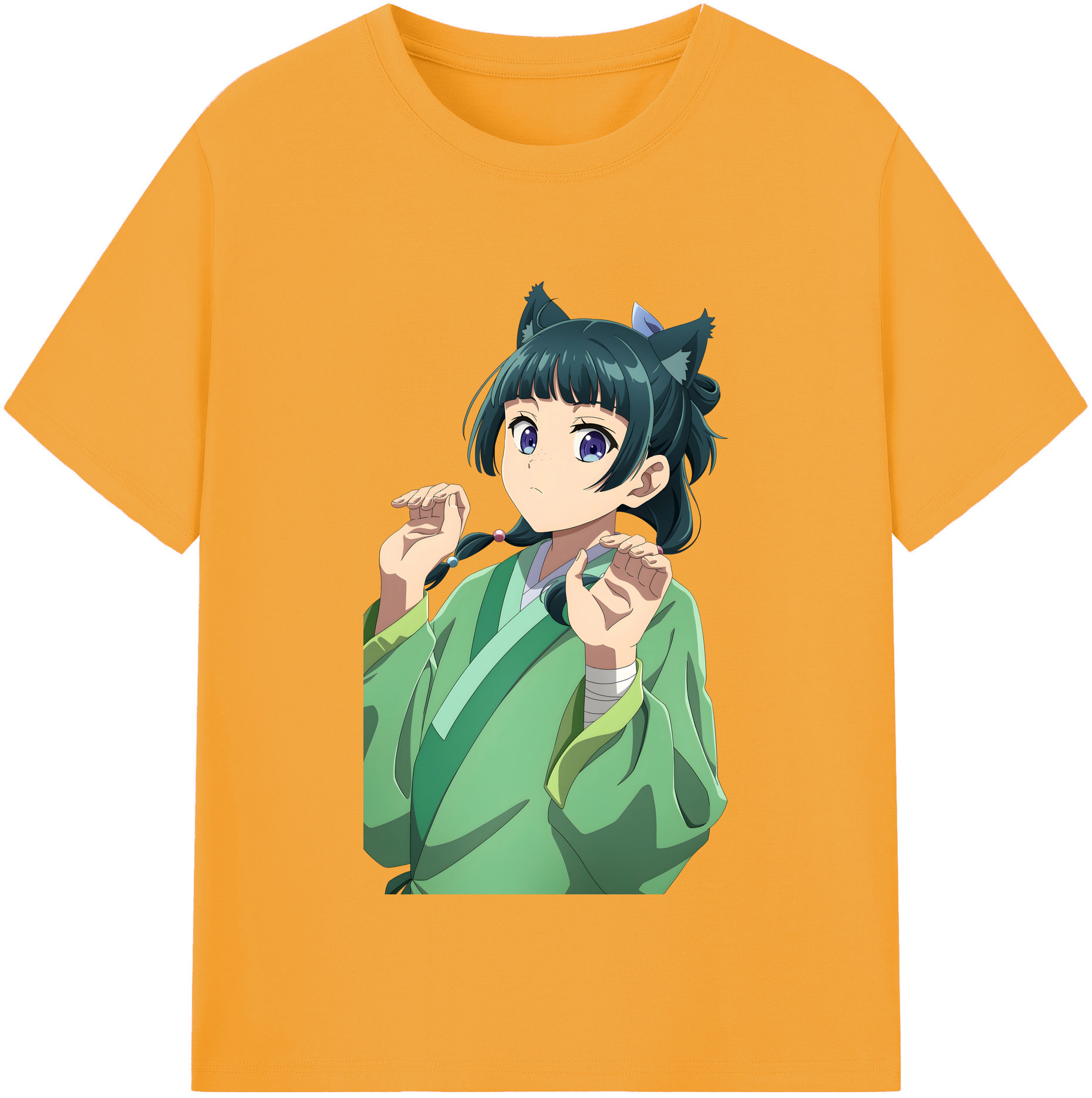 （画像用） 薬屋のひとりごと The Apothecary Diaries レディースカジュアルプリントTシャツ（綿100％）