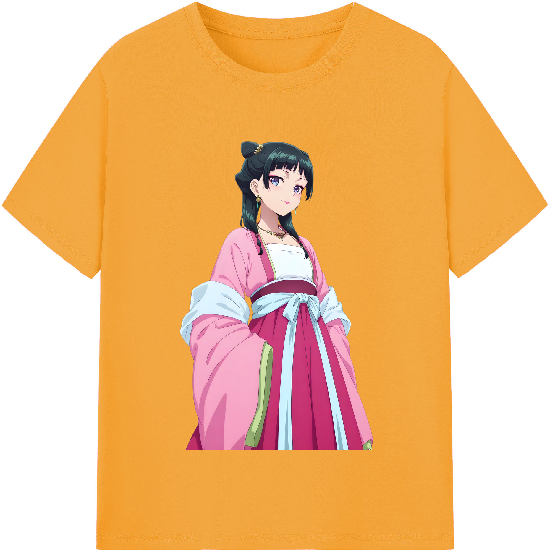 （画像用） 薬屋のひとりごと The Apothecary Diaries レディースカジュアルプリントTシャツ（綿100％）