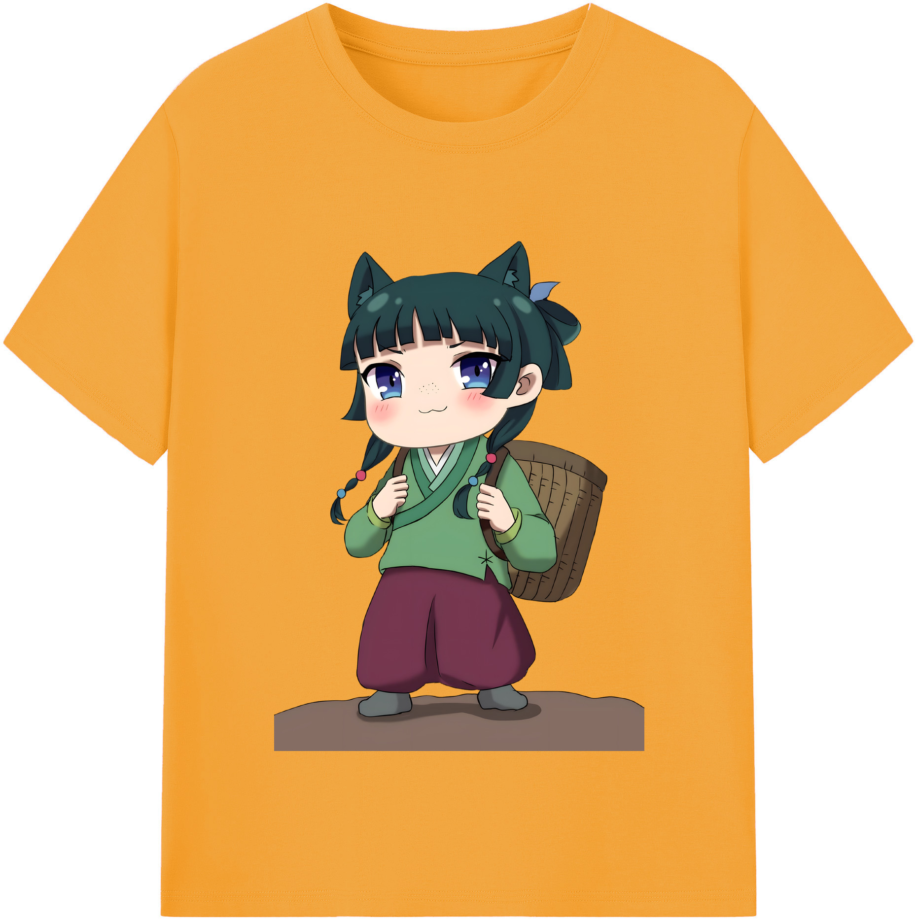 （画像用） 薬屋のひとりごと The Apothecary Diaries レディースカジュアルプリントTシャツ（綿100％）