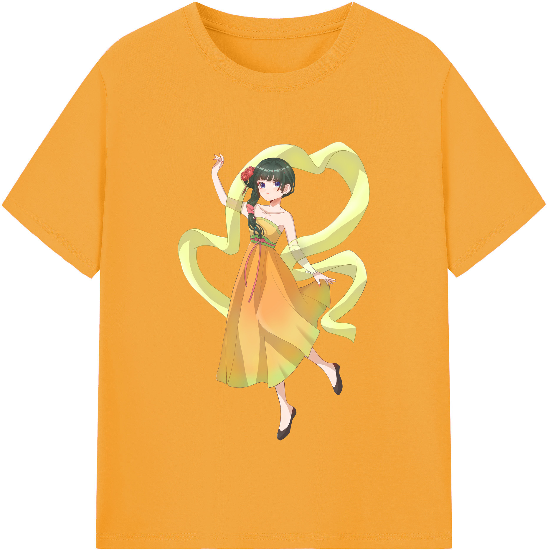 （画像用） 薬屋のひとりごと The Apothecary Diaries レディースカジュアルプリントTシャツ（綿100％）
