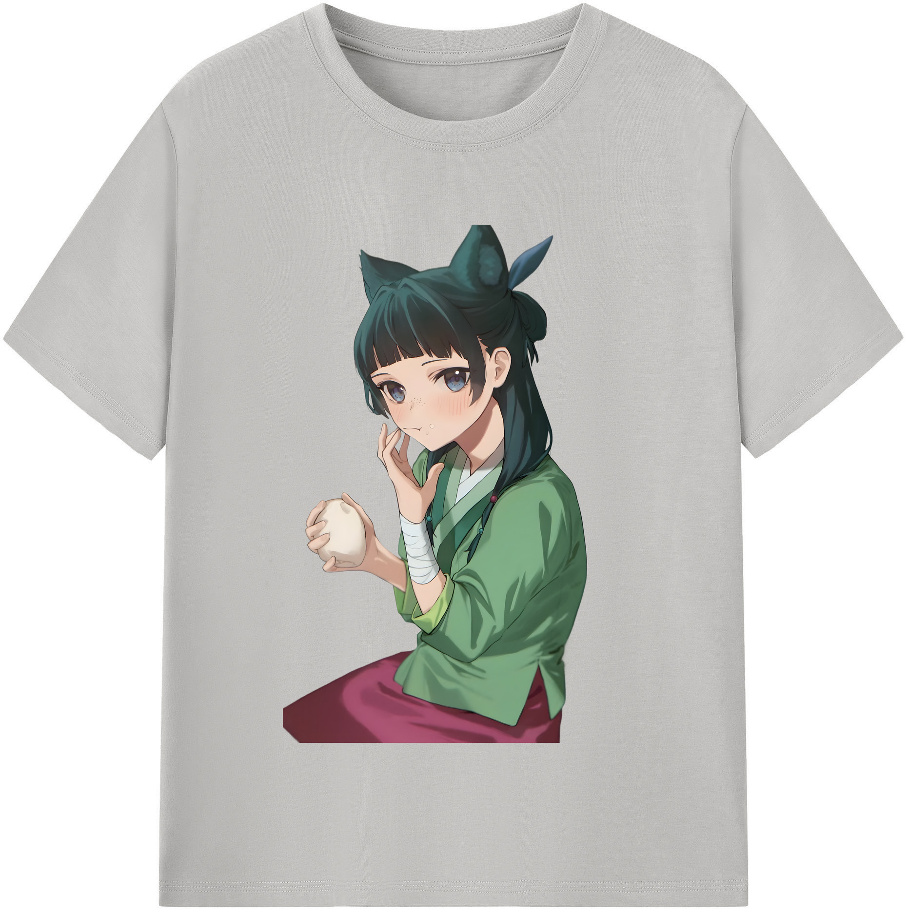 （画像用） 薬屋のひとりごと The Apothecary Diaries レディースカジュアルプリントTシャツ（綿100％）