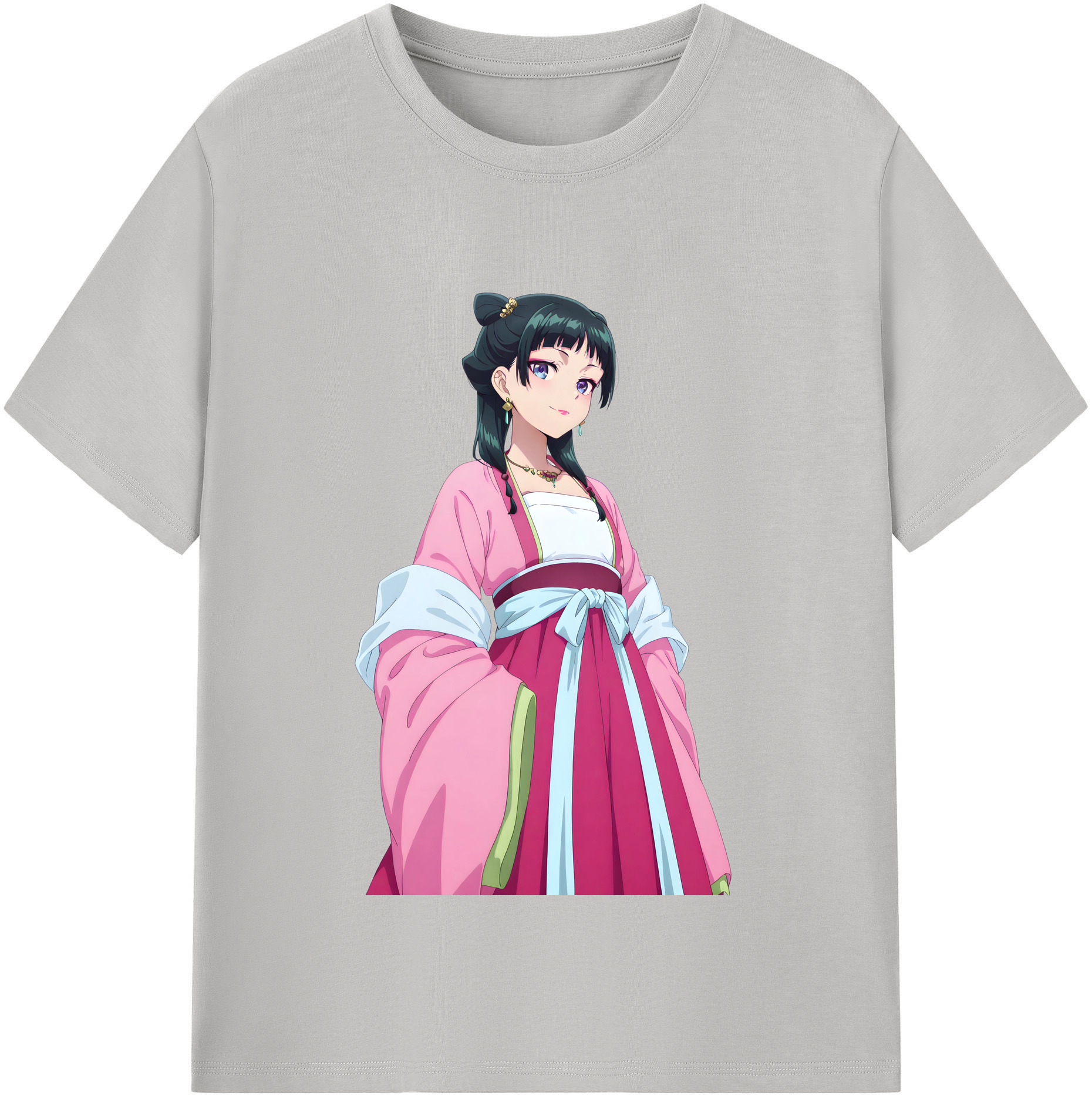 （画像用） 薬屋のひとりごと The Apothecary Diaries レディースカジュアルプリントTシャツ（綿100％）