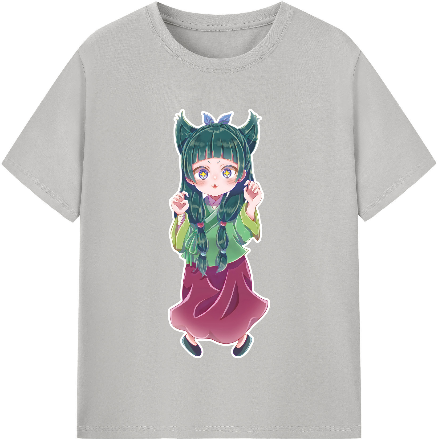 （画像用） 薬屋のひとりごと The Apothecary Diaries レディースカジュアルプリントTシャツ（綿100％）
