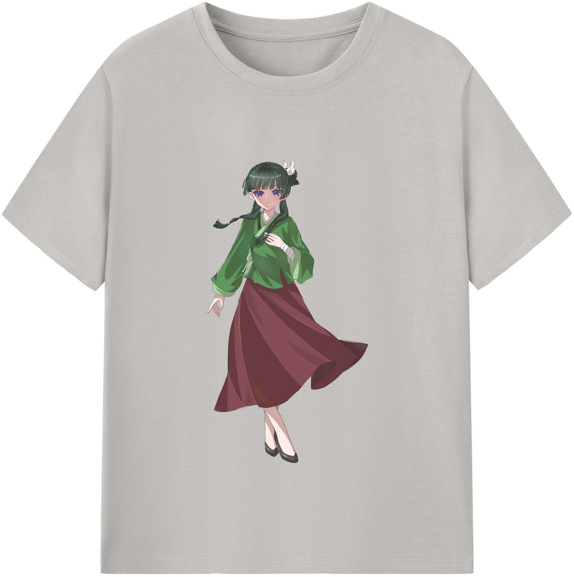 （画像用） 薬屋のひとりごと The Apothecary Diaries レディースカジュアルプリントTシャツ（綿100％）