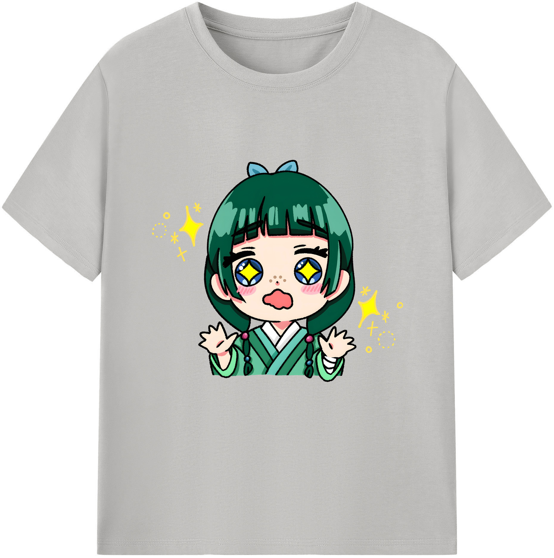 （画像用） 薬屋のひとりごと The Apothecary Diaries レディースカジュアルプリントTシャツ（綿100％）