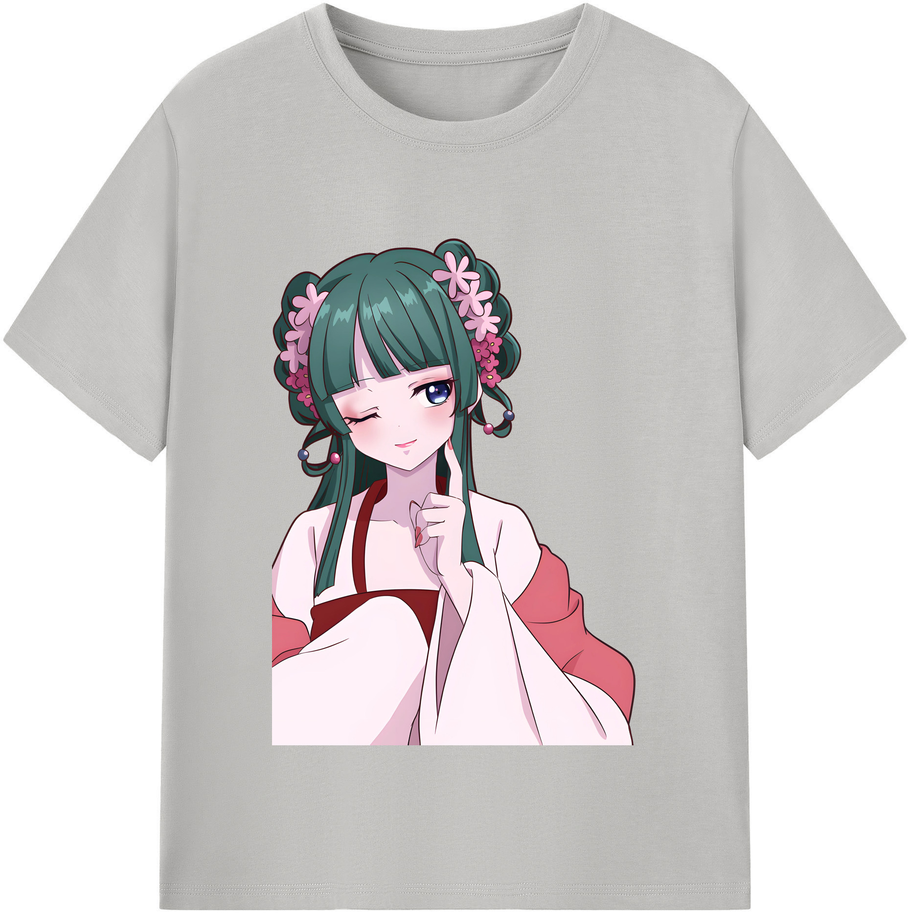 （画像用） 薬屋のひとりごと The Apothecary Diaries レディースカジュアルプリントTシャツ（綿100％）