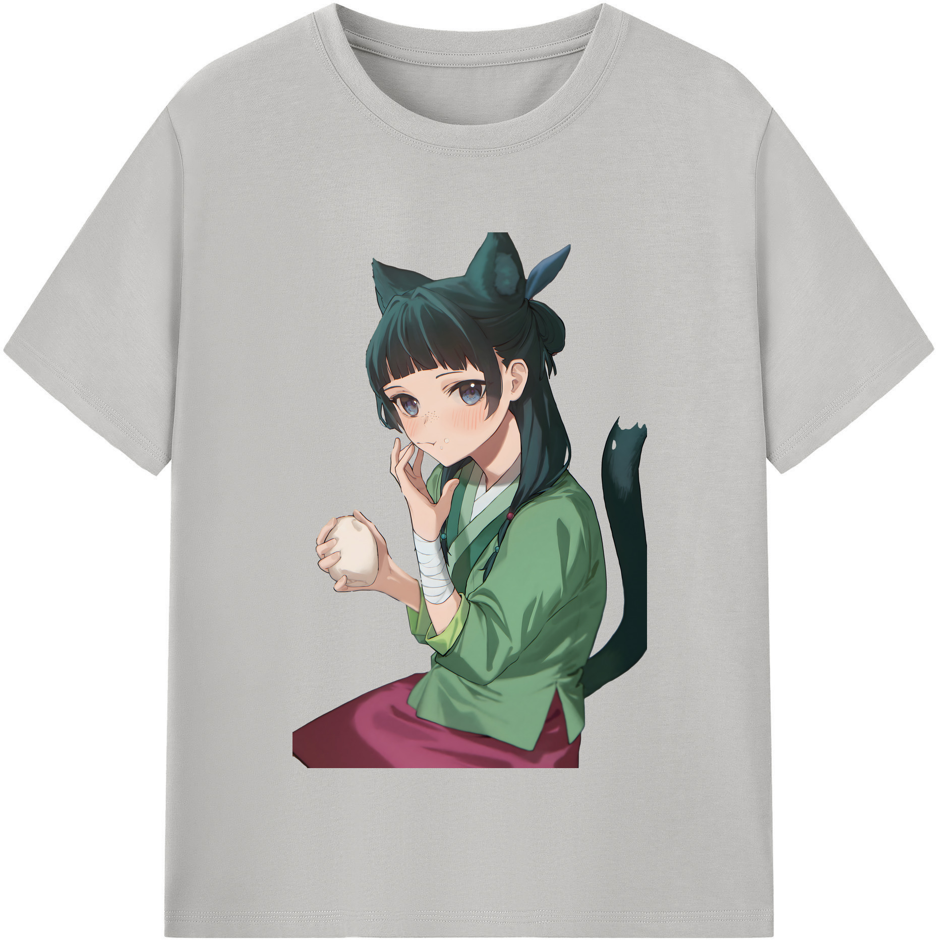 （画像用） 薬屋のひとりごと The Apothecary Diaries レディースカジュアルプリントTシャツ（綿100％）
