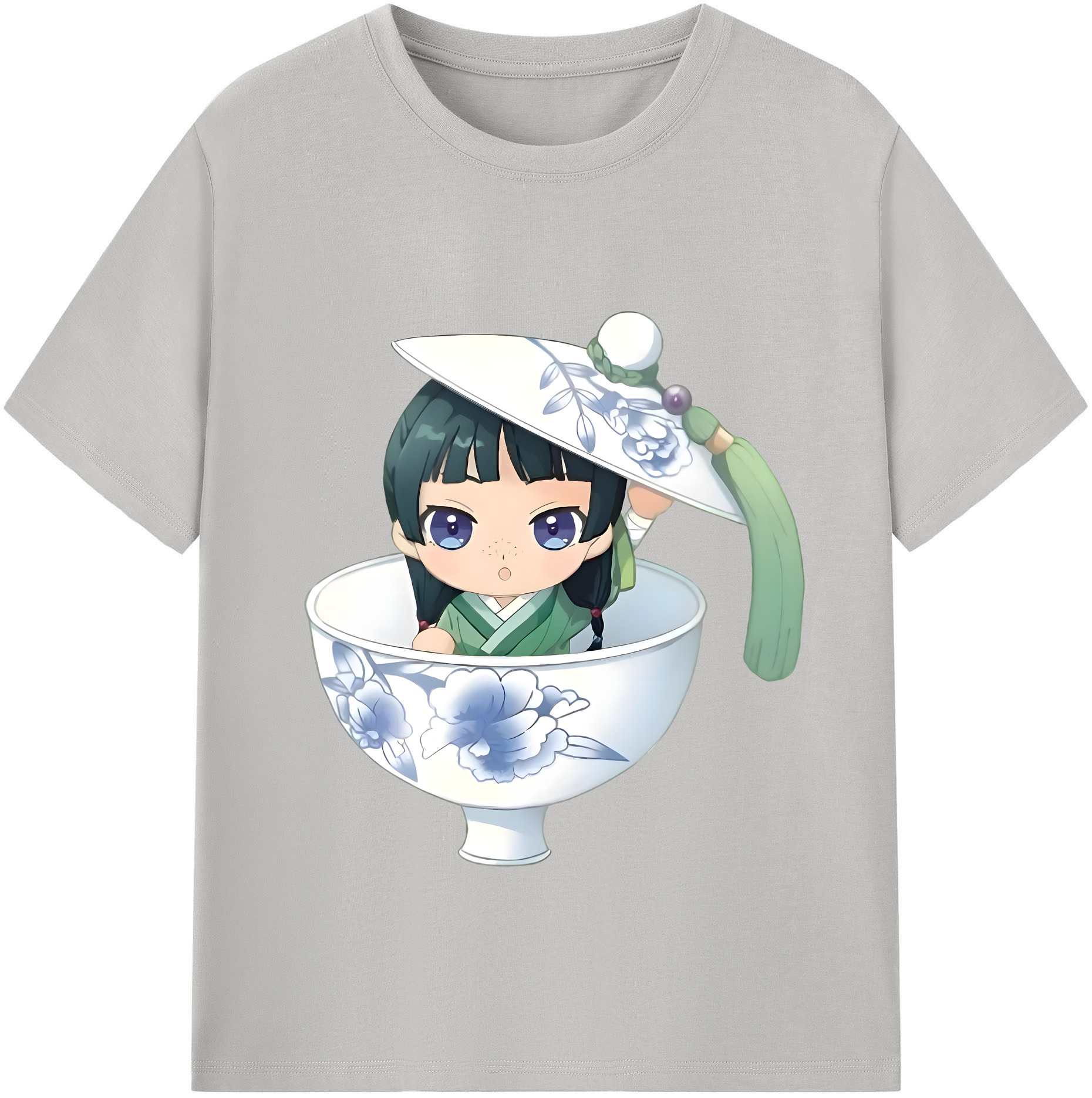 （画像用） 薬屋のひとりごと The Apothecary Diaries レディースカジュアルプリントTシャツ（綿100％）
