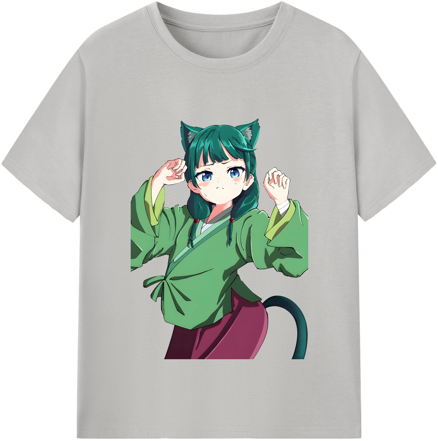 （画像用） 薬屋のひとりごと The Apothecary Diaries レディースカジュアルプリントTシャツ（綿100％）