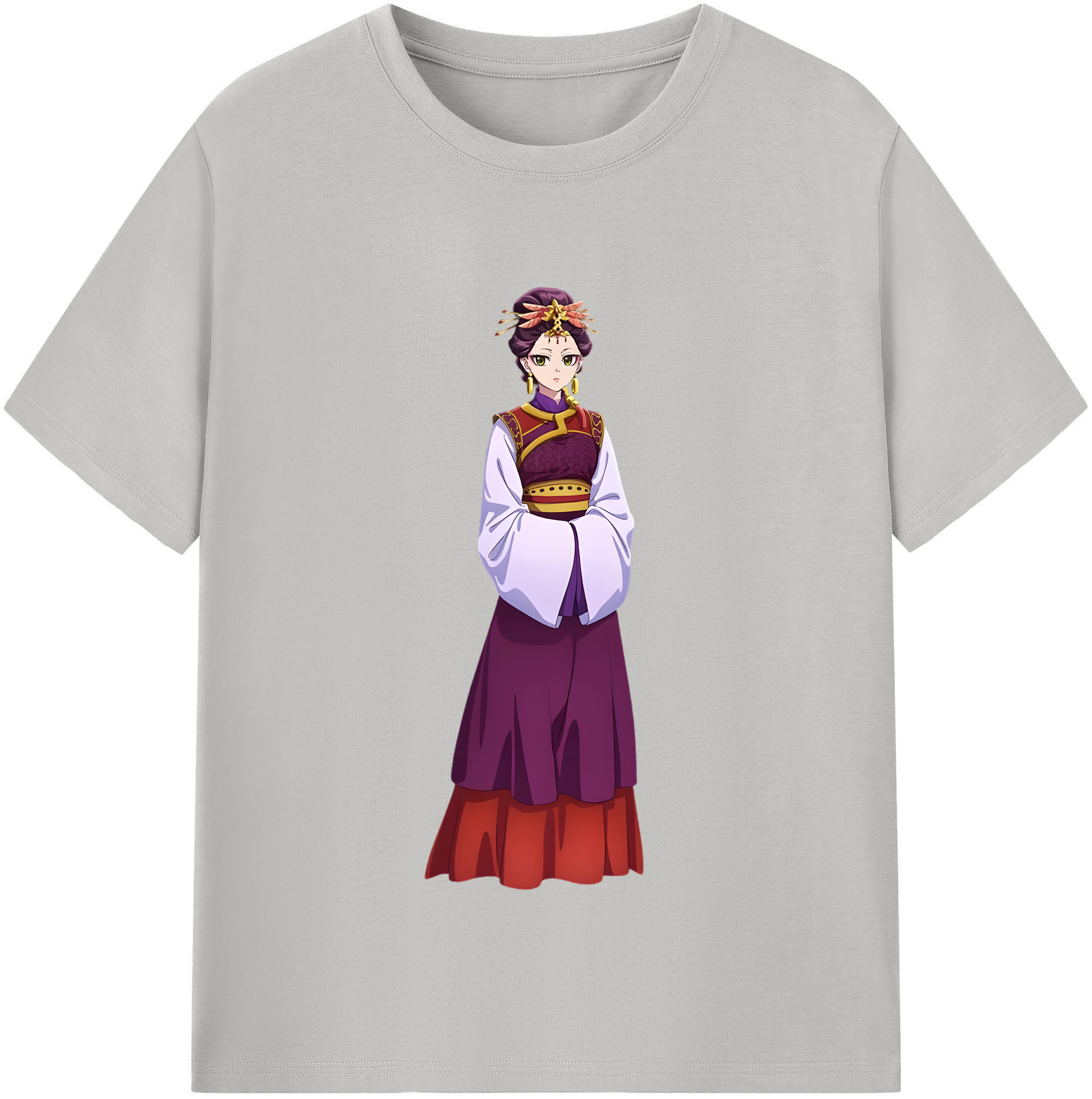（画像用） 薬屋のひとりごと The Apothecary Diaries レディースカジュアルプリントTシャツ（綿100％）