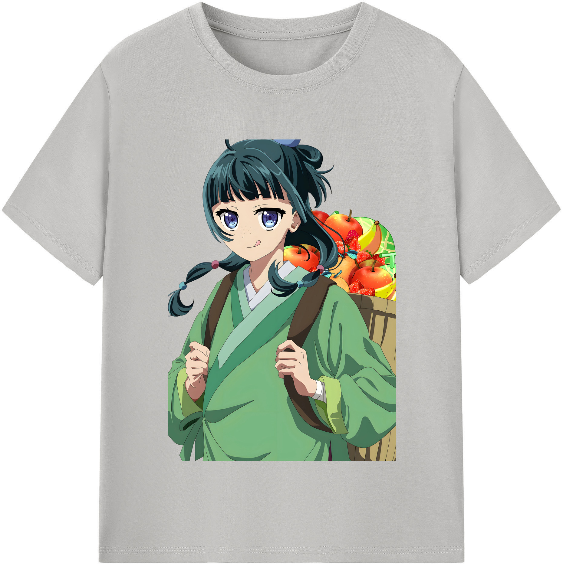 （画像用） 薬屋のひとりごと The Apothecary Diaries レディースカジュアルプリントTシャツ（綿100％）