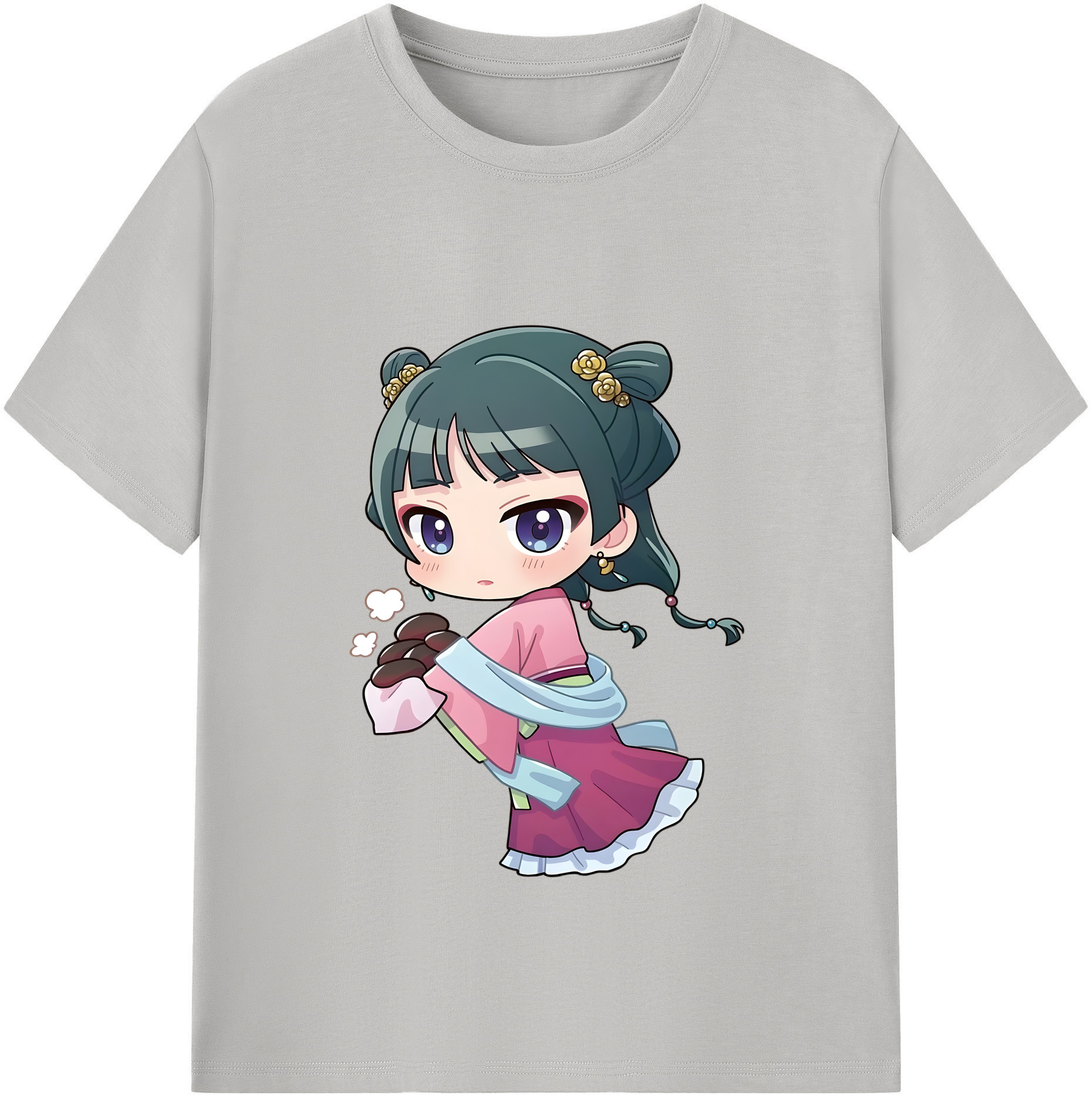 （画像用） 薬屋のひとりごと The Apothecary Diaries レディースカジュアルプリントTシャツ（綿100％）