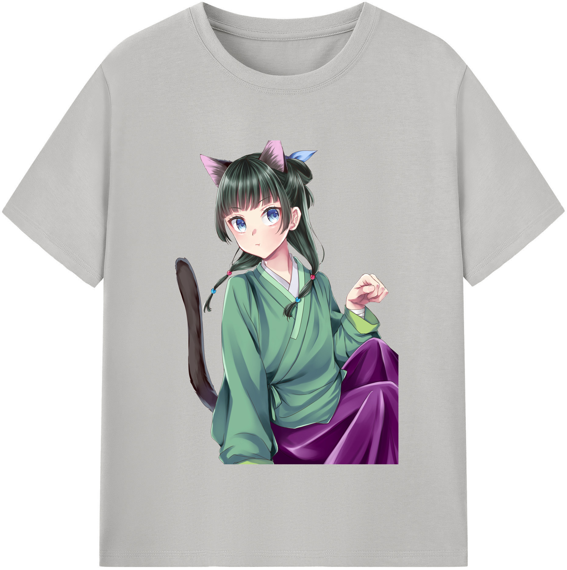 （画像用） 薬屋のひとりごと The Apothecary Diaries レディースカジュアルプリントTシャツ（綿100％）