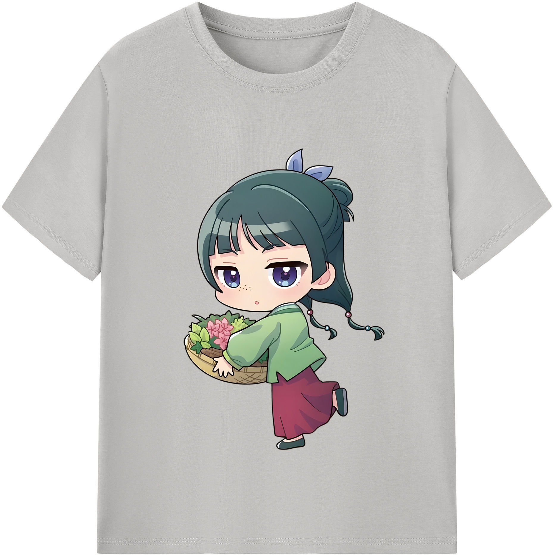（画像用） 薬屋のひとりごと The Apothecary Diaries レディースカジュアルプリントTシャツ（綿100％）