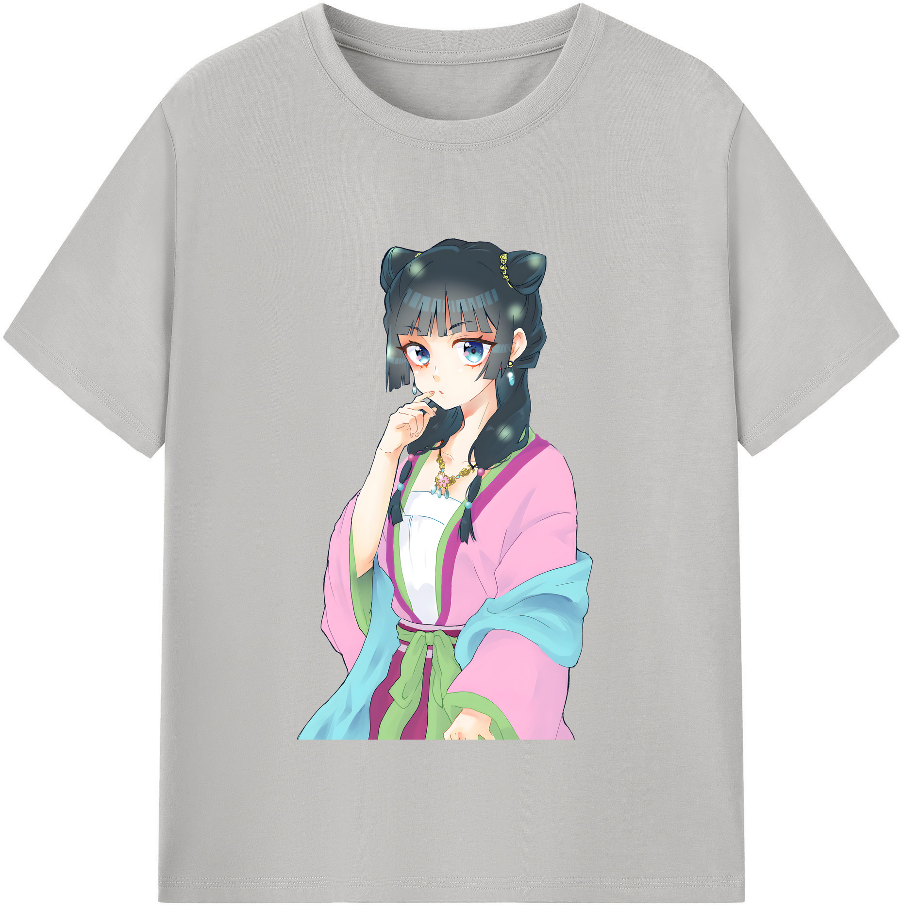 （画像用） 薬屋のひとりごと The Apothecary Diaries レディースカジュアルプリントTシャツ（綿100％）