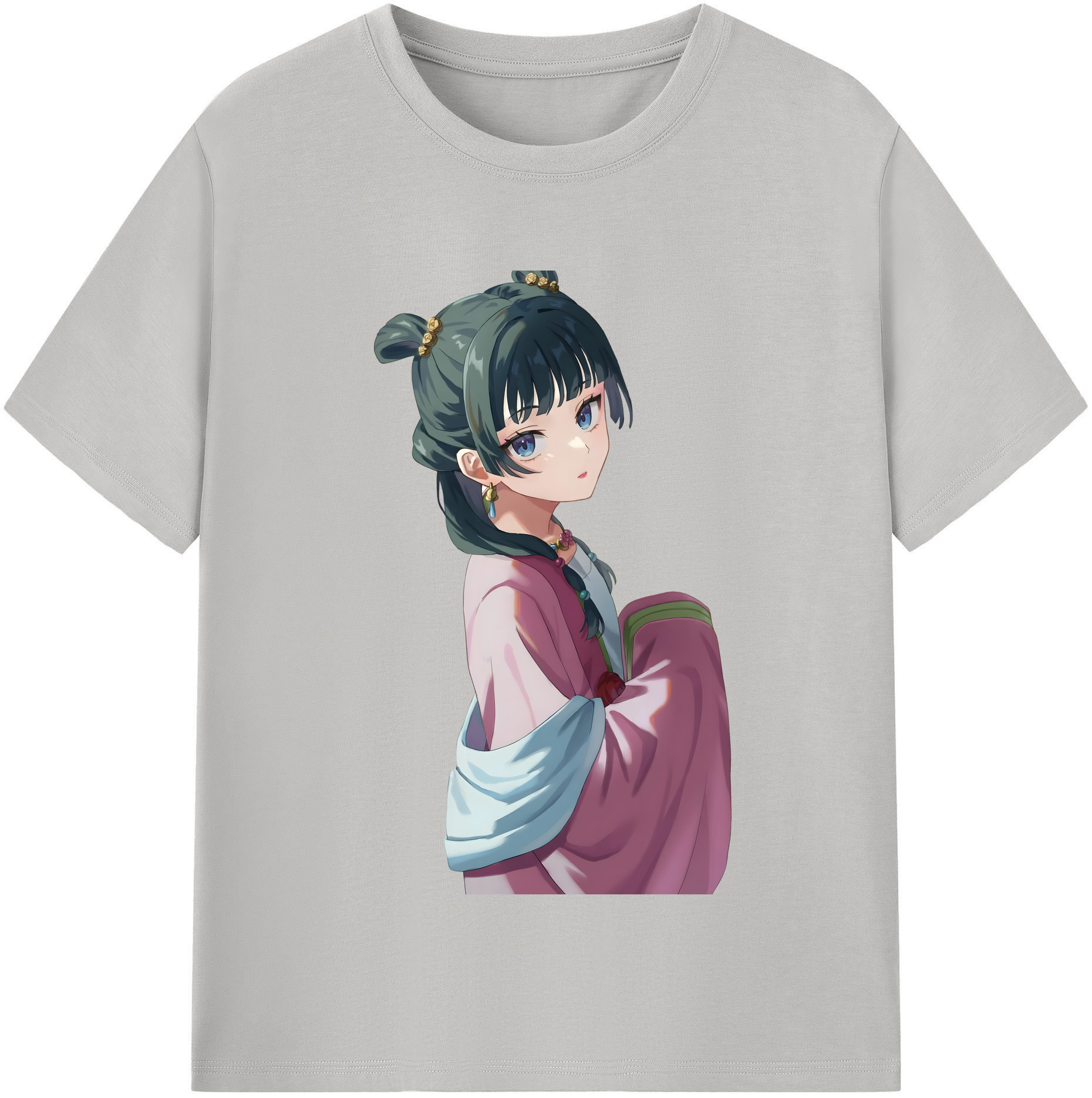（画像用） 薬屋のひとりごと The Apothecary Diaries レディースカジュアルプリントTシャツ（綿100％）