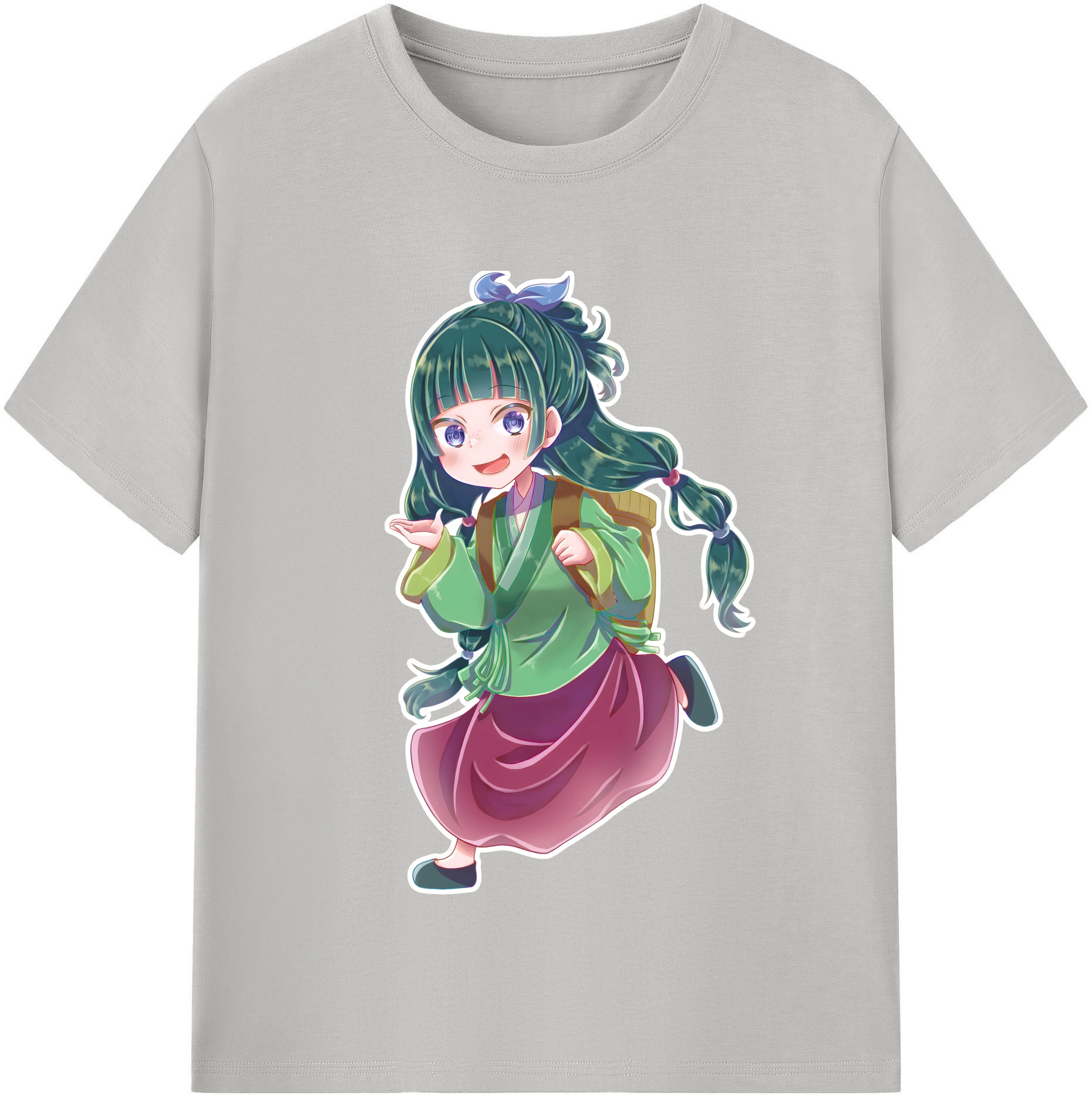 （画像用） 薬屋のひとりごと The Apothecary Diaries レディースカジュアルプリントTシャツ（綿100％）