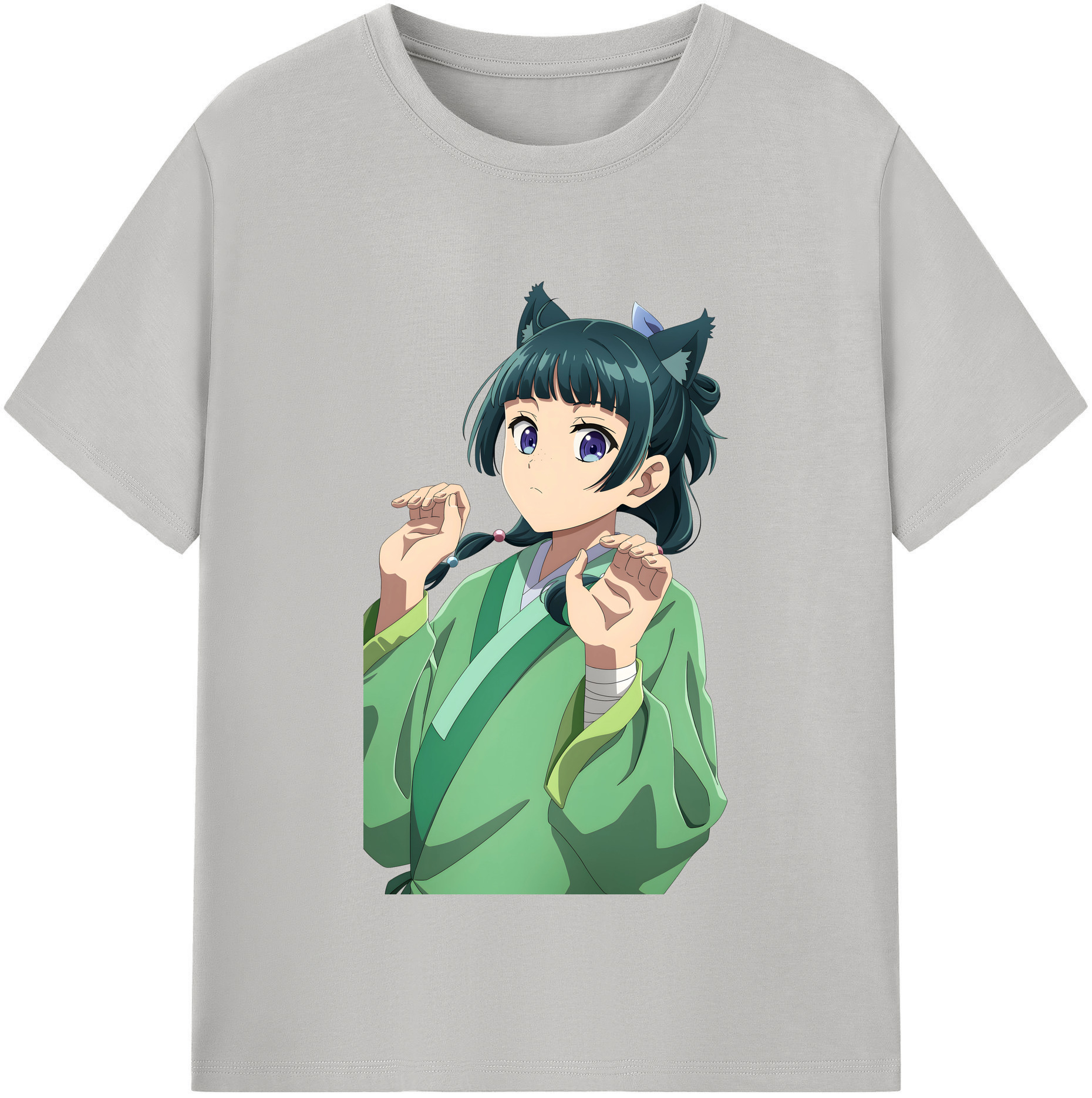 （画像用） 薬屋のひとりごと The Apothecary Diaries レディースカジュアルプリントTシャツ（綿100％）