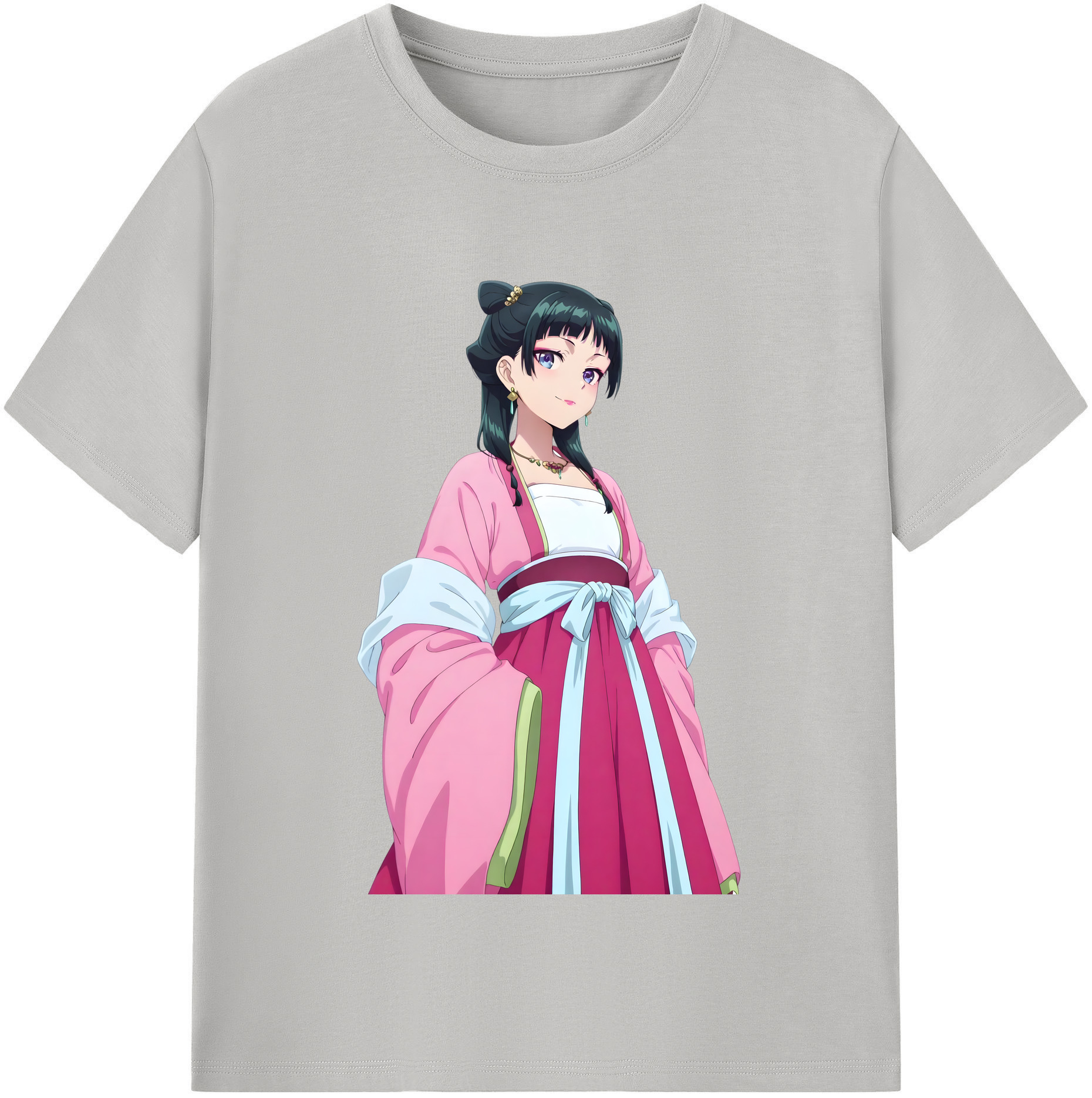 （画像用） 薬屋のひとりごと The Apothecary Diaries レディースカジュアルプリントTシャツ（綿100％）