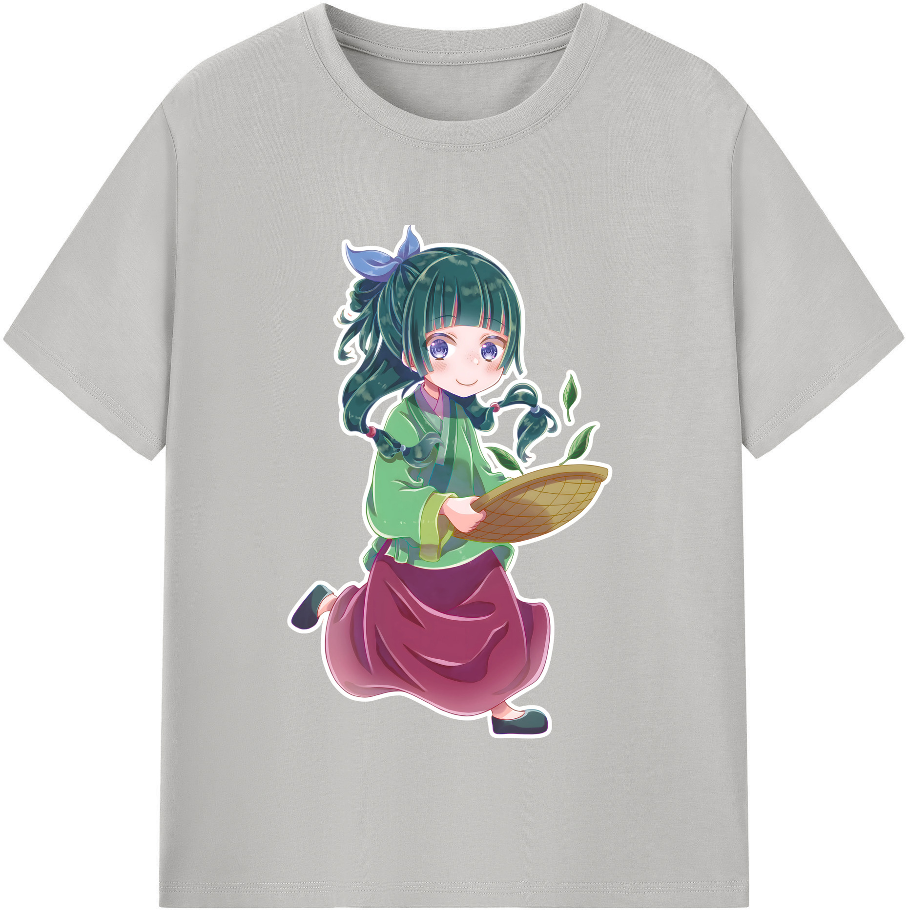 （画像用） 薬屋のひとりごと The Apothecary Diaries レディースカジュアルプリントTシャツ（綿100％）