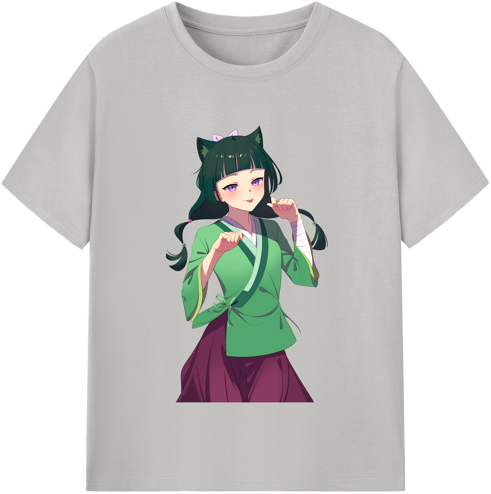 （画像用） 薬屋のひとりごと The Apothecary Diaries レディースカジュアルプリントTシャツ（綿100％）