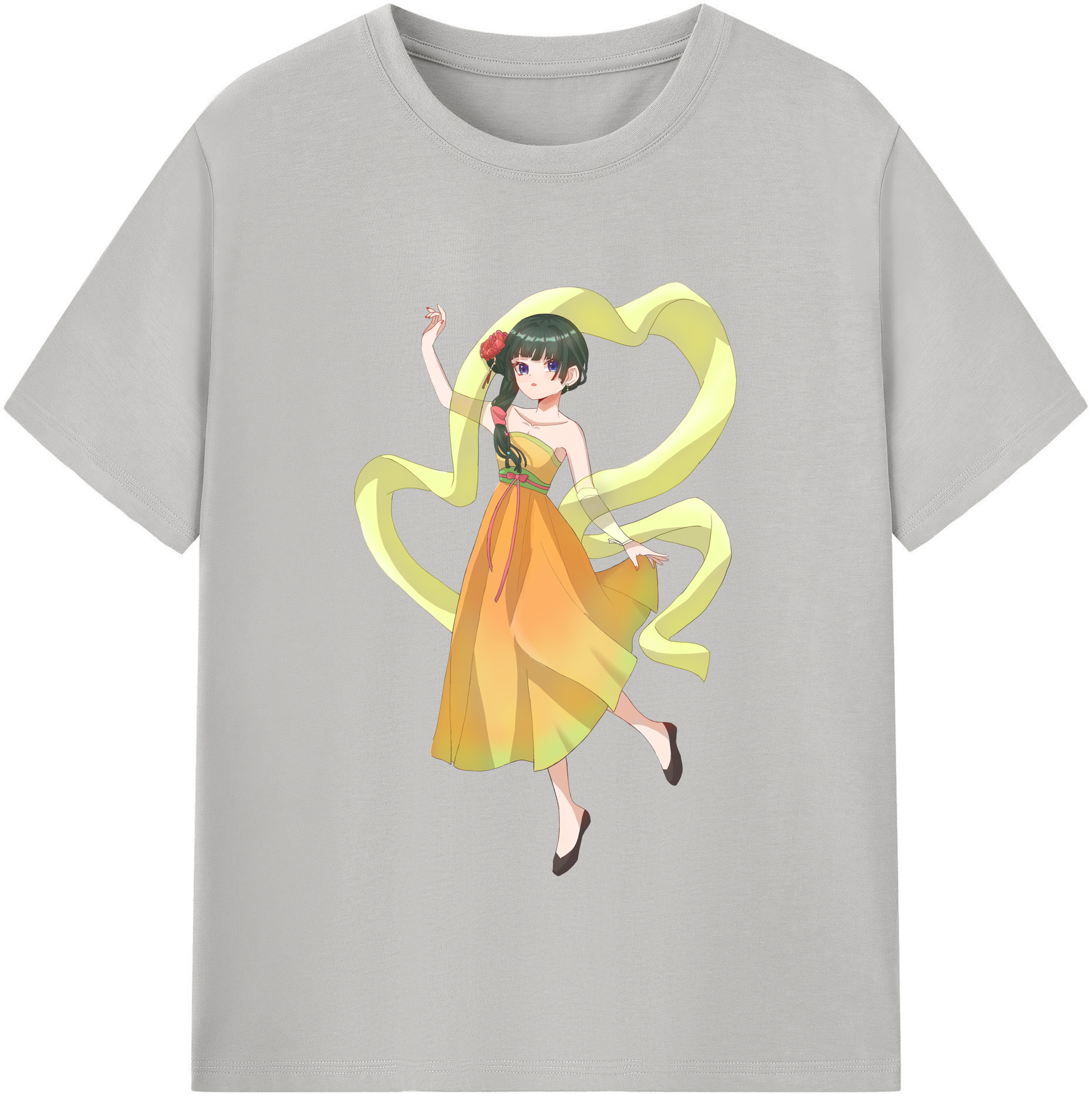 （画像用） 薬屋のひとりごと The Apothecary Diaries レディースカジュアルプリントTシャツ（綿100％）