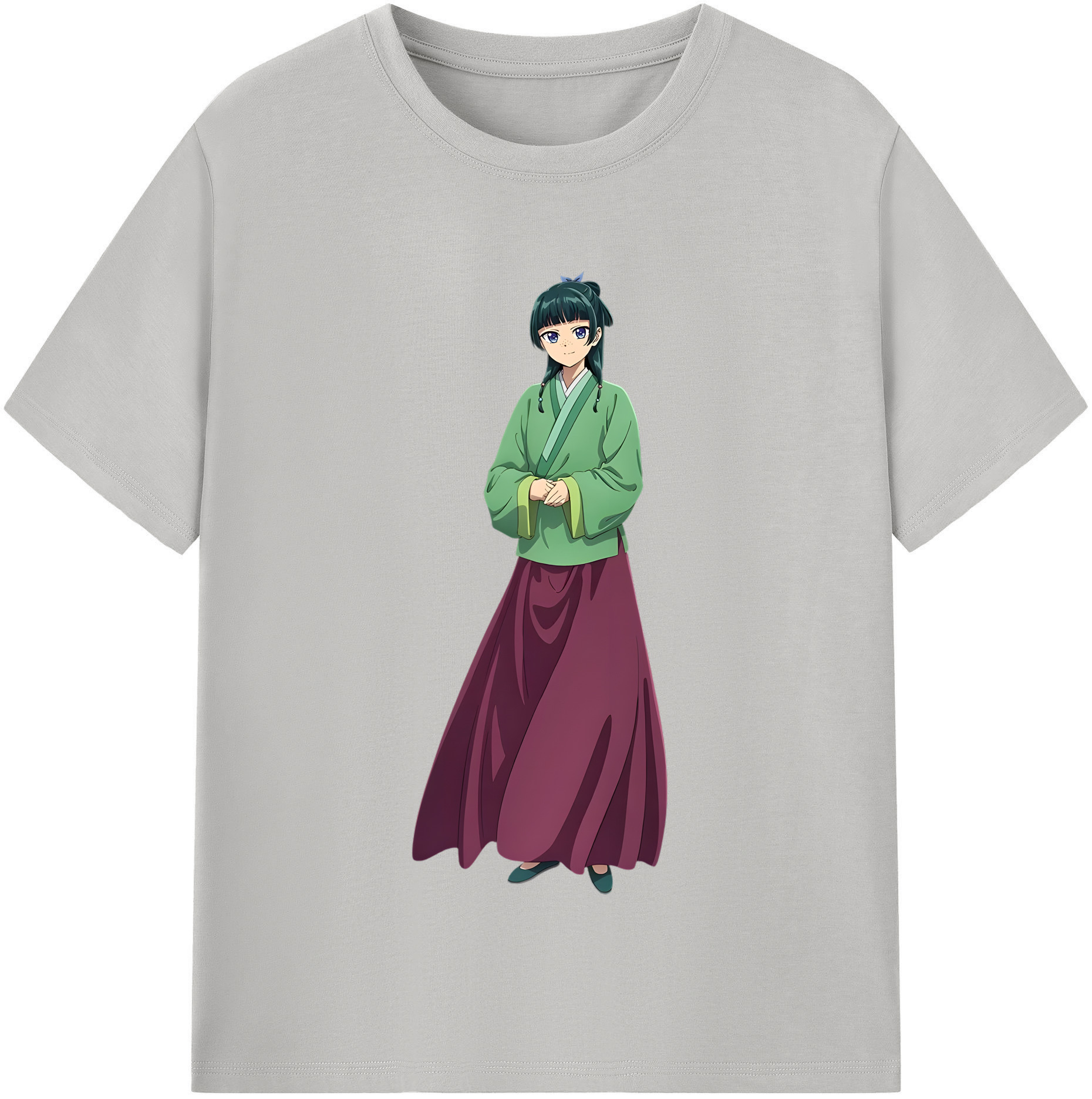 （画像用） 薬屋のひとりごと The Apothecary Diaries レディースカジュアルプリントTシャツ（綿100％）