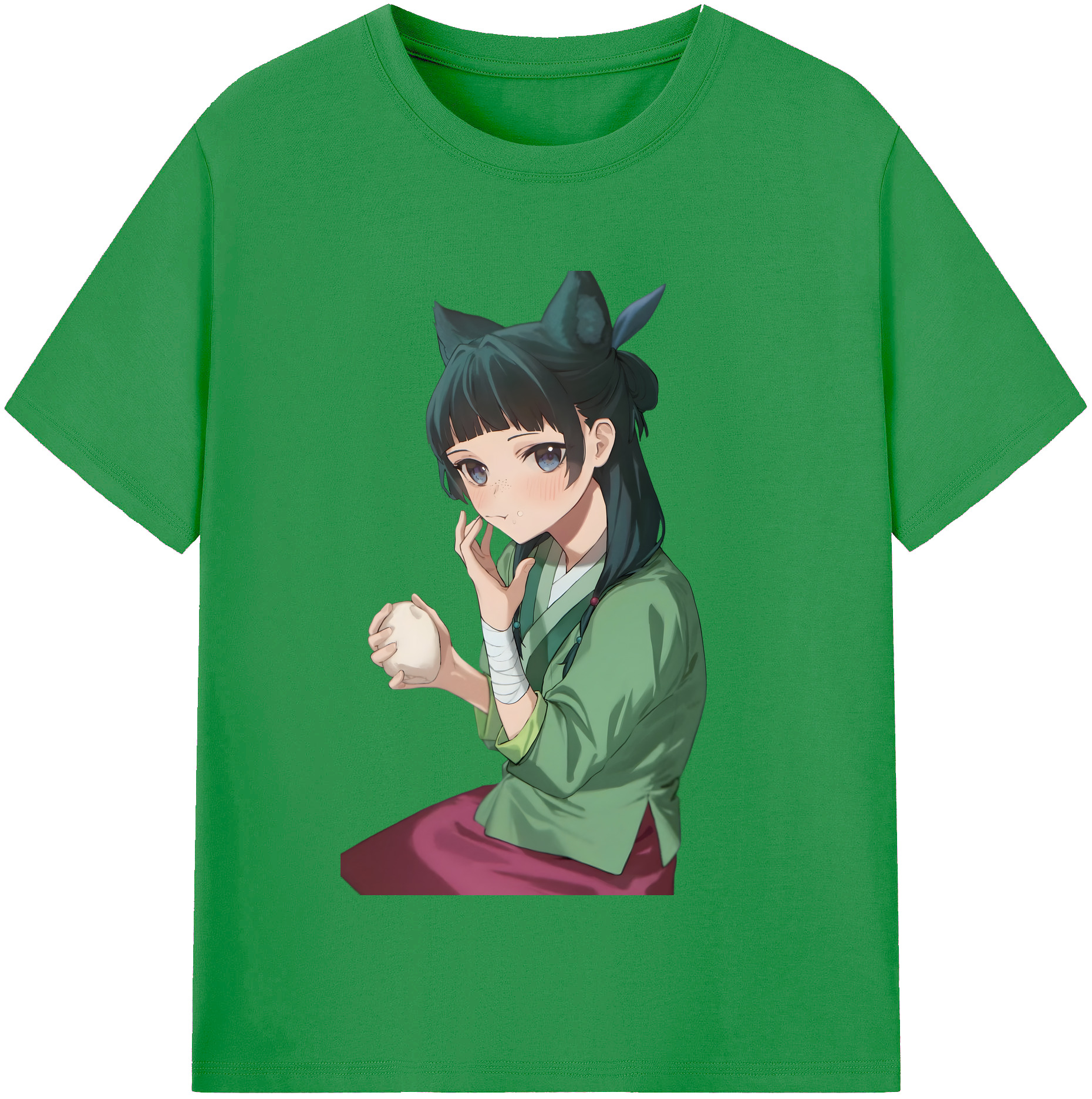 （画像用） 薬屋のひとりごと The Apothecary Diaries レディースカジュアルプリントTシャツ（綿100％）