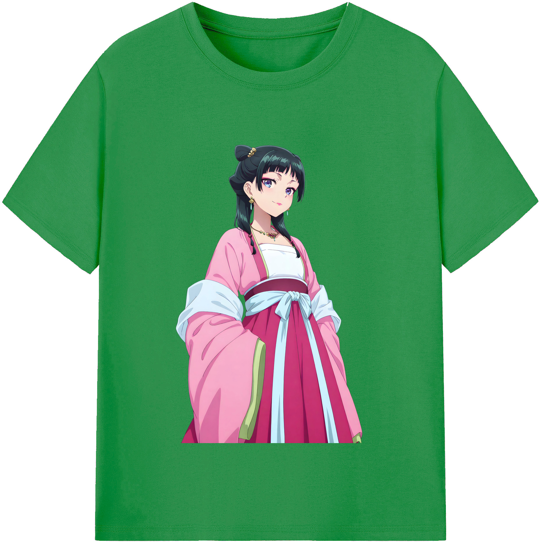 （画像用） 薬屋のひとりごと The Apothecary Diaries レディースカジュアルプリントTシャツ（綿100％）