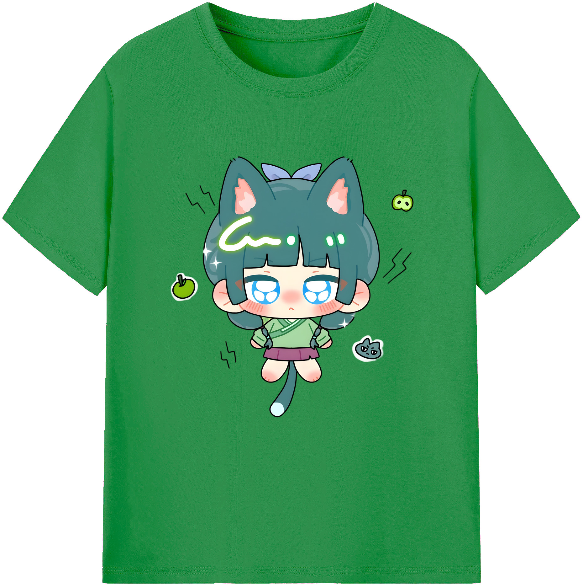 （画像用） 薬屋のひとりごと The Apothecary Diaries レディースカジュアルプリントTシャツ（綿100％）