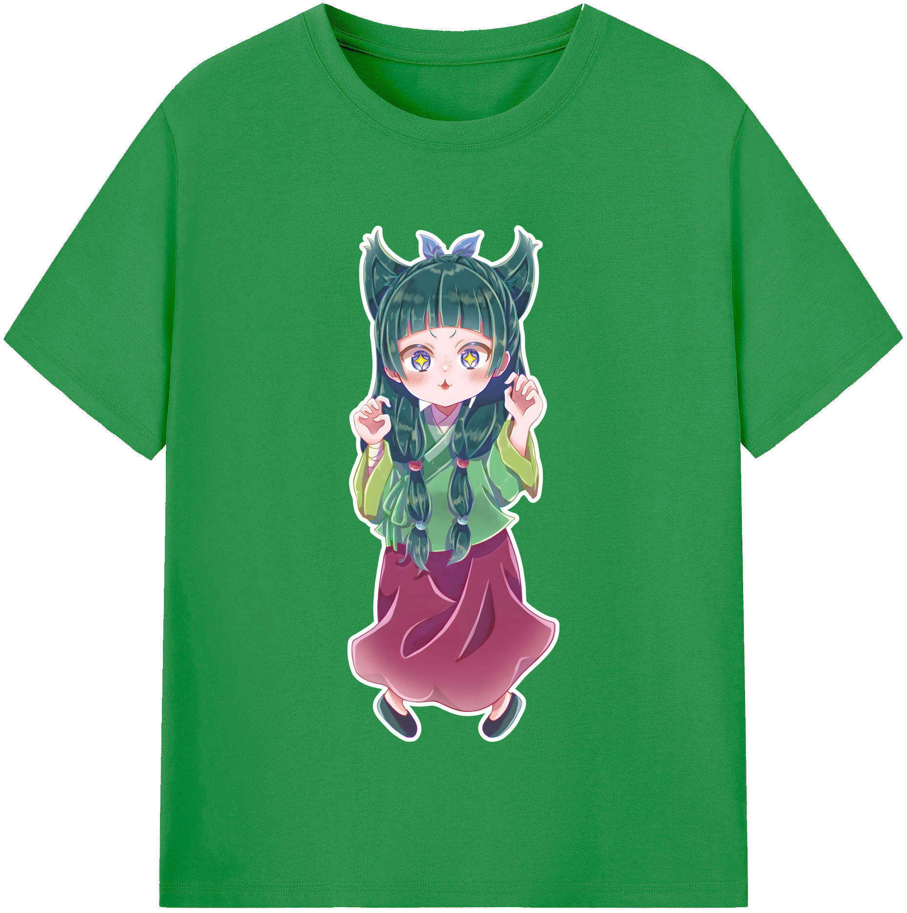 （画像用） 薬屋のひとりごと The Apothecary Diaries レディースカジュアルプリントTシャツ（綿100％）