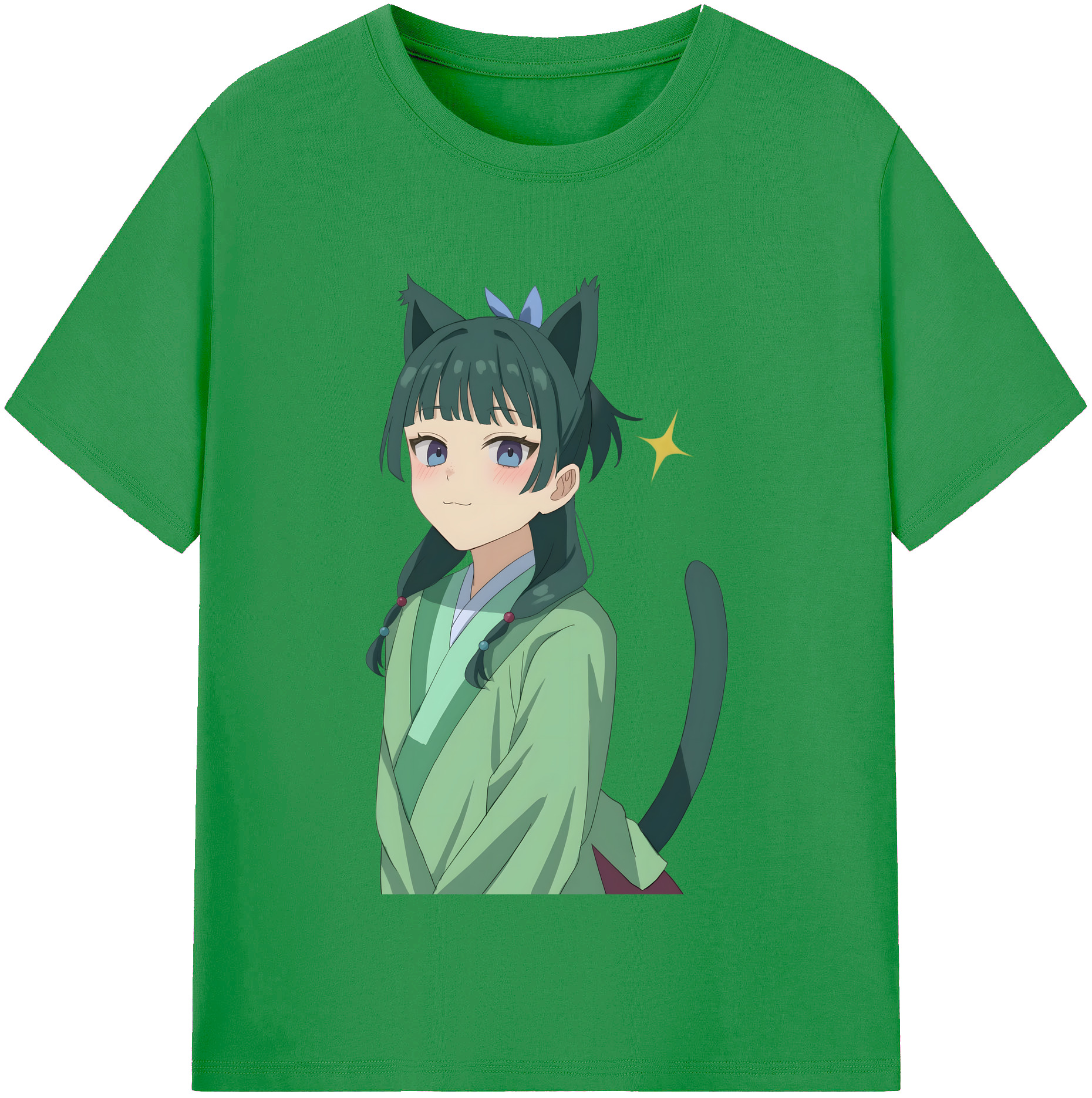 （画像用） 薬屋のひとりごと The Apothecary Diaries レディースカジュアルプリントTシャツ（綿100％）