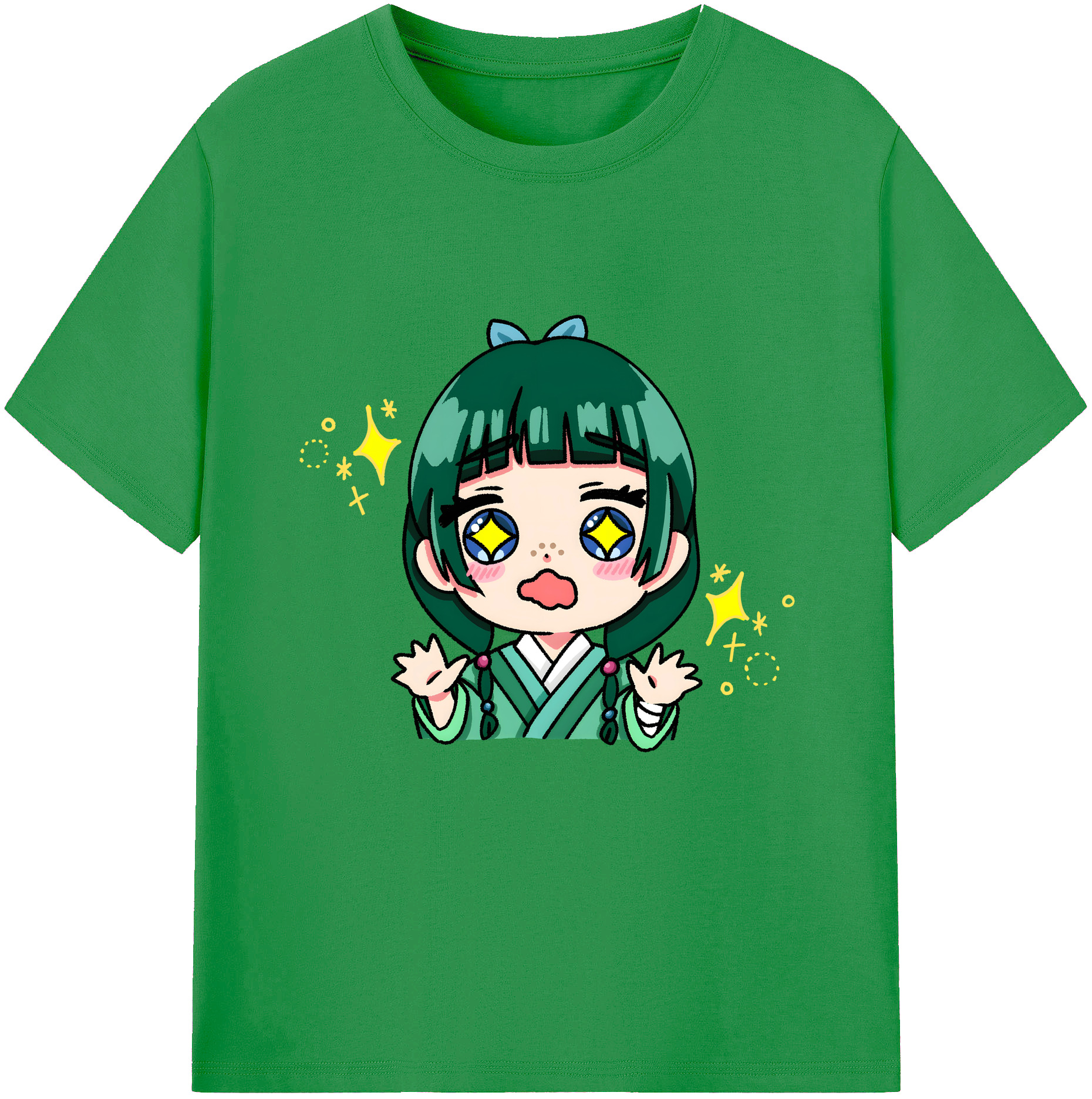 （画像用） 薬屋のひとりごと The Apothecary Diaries レディースカジュアルプリントTシャツ（綿100％）
