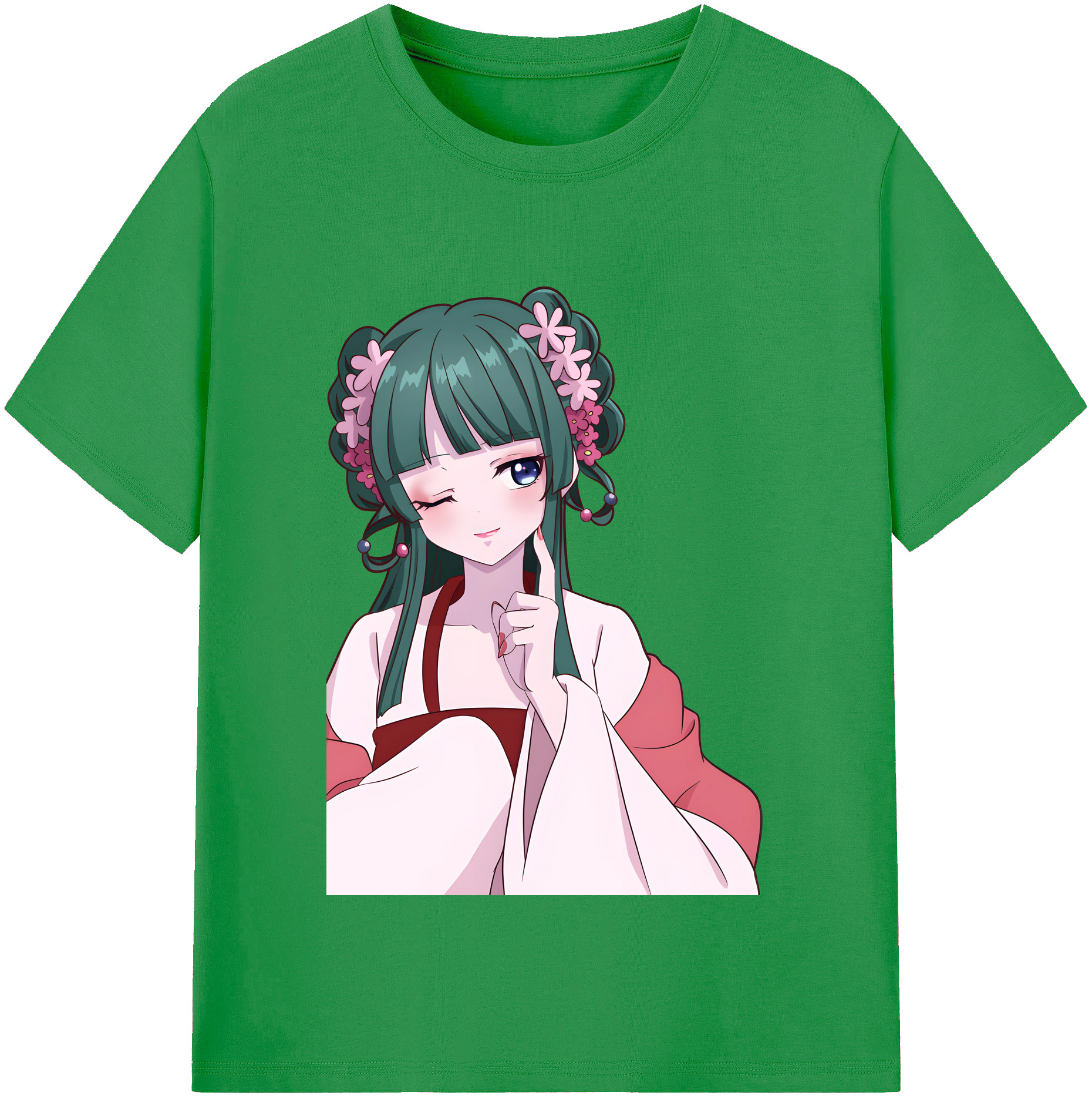 （画像用） 薬屋のひとりごと The Apothecary Diaries レディースカジュアルプリントTシャツ（綿100％）