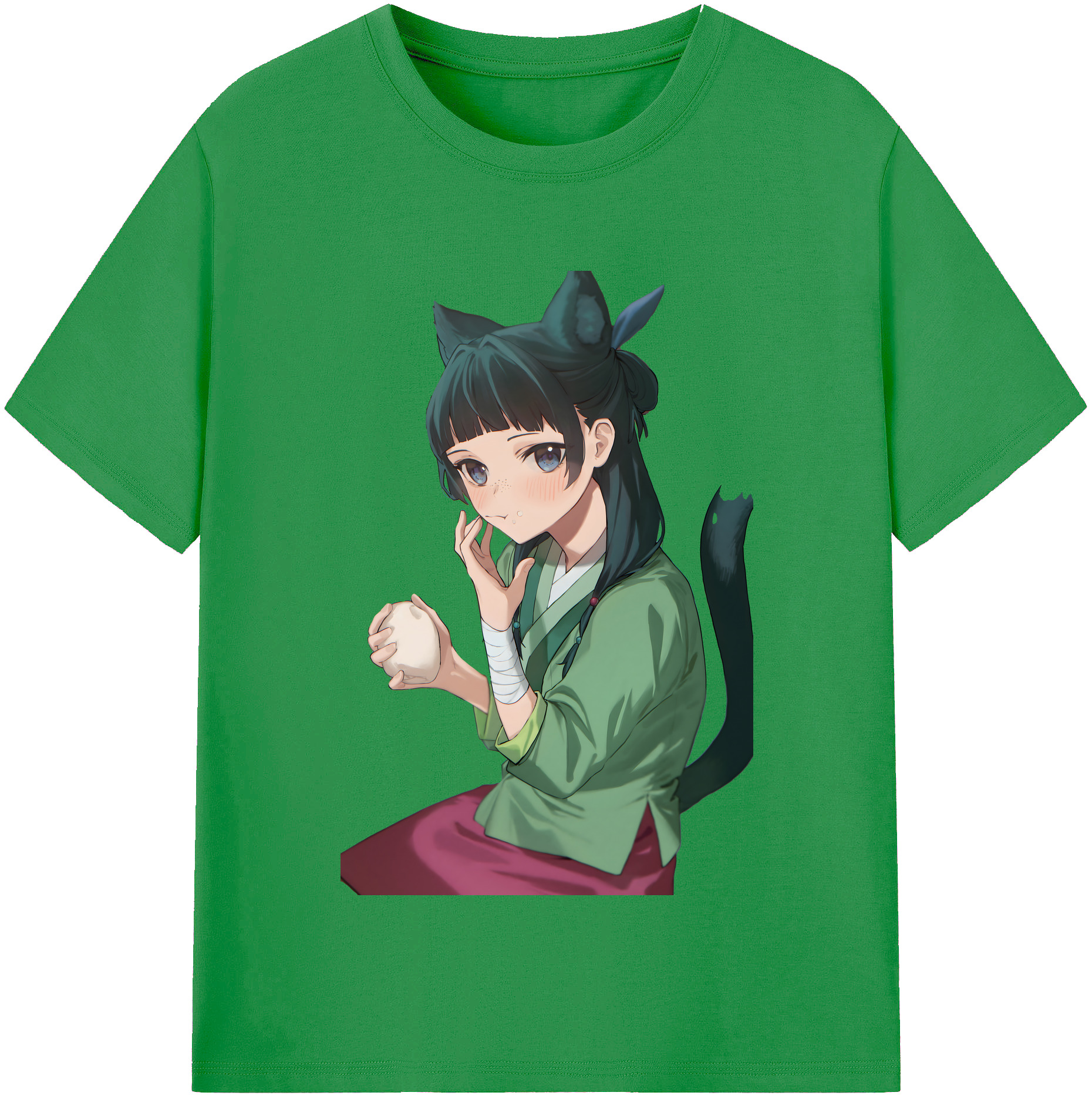 （画像用） 薬屋のひとりごと The Apothecary Diaries レディースカジュアルプリントTシャツ（綿100％）