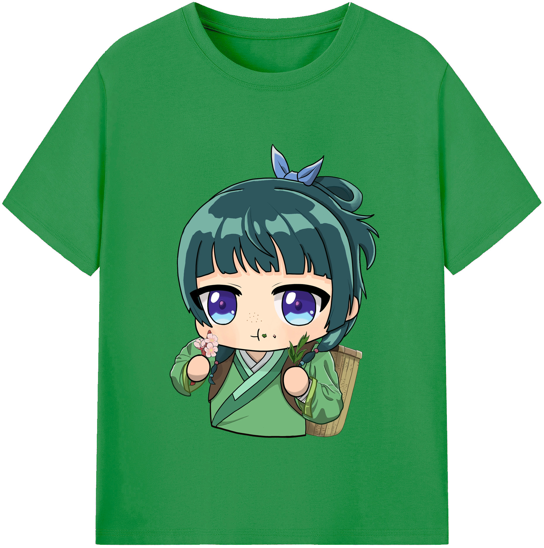 （画像用） 薬屋のひとりごと The Apothecary Diaries レディースカジュアルプリントTシャツ（綿100％）