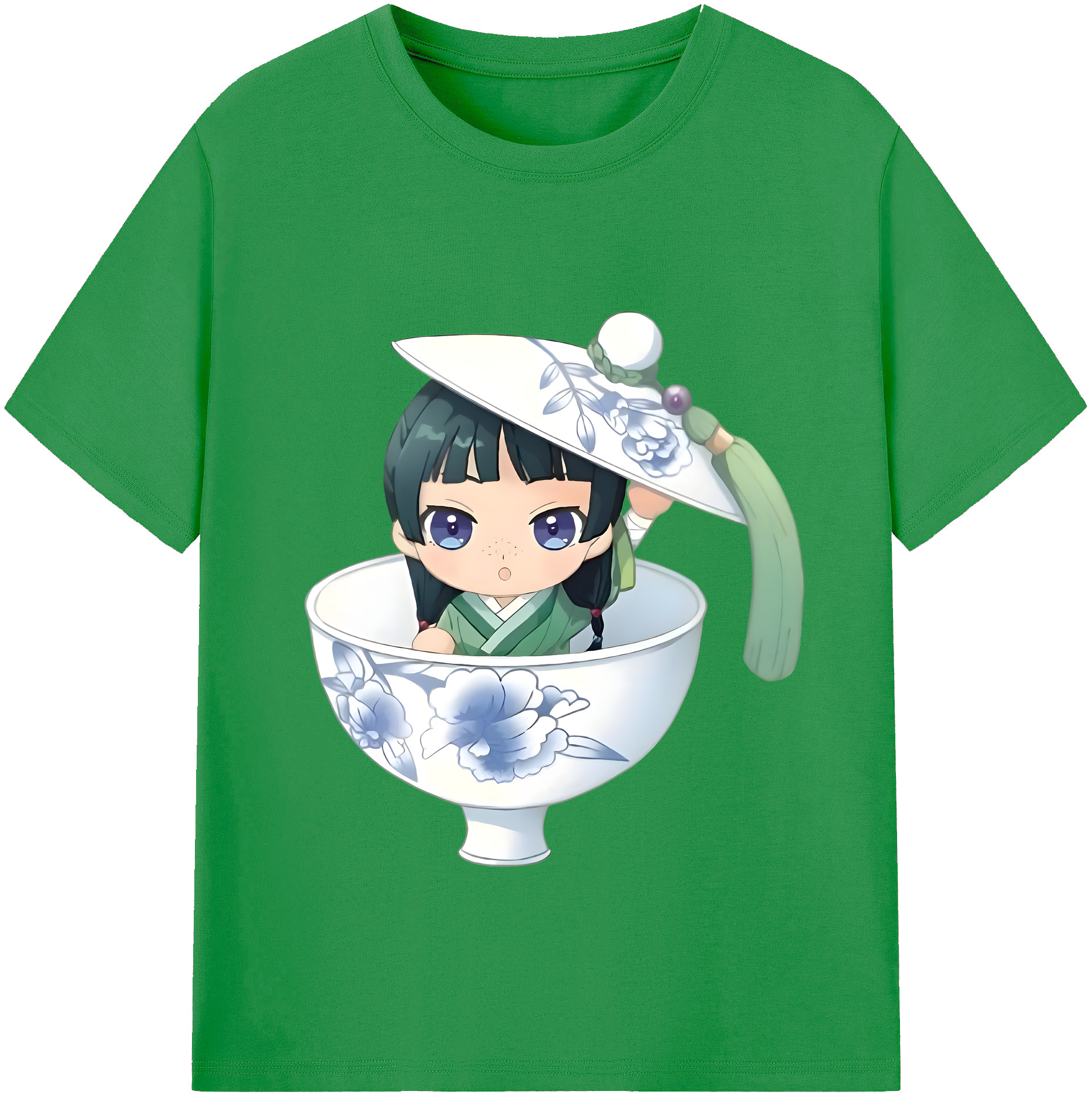 （画像用） 薬屋のひとりごと The Apothecary Diaries レディースカジュアルプリントTシャツ（綿100％）