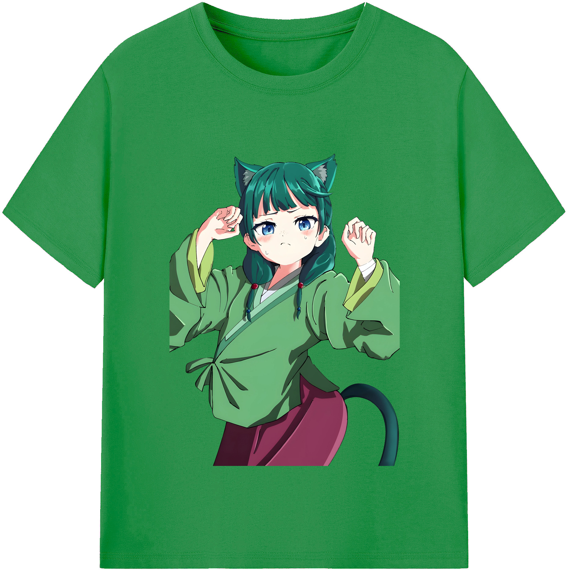 （画像用） 薬屋のひとりごと The Apothecary Diaries レディースカジュアルプリントTシャツ（綿100％）